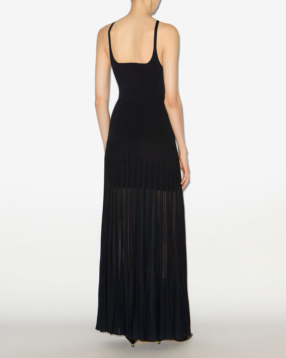 Abito lungo velma in maglia plissettata - Nero - Woman - 3