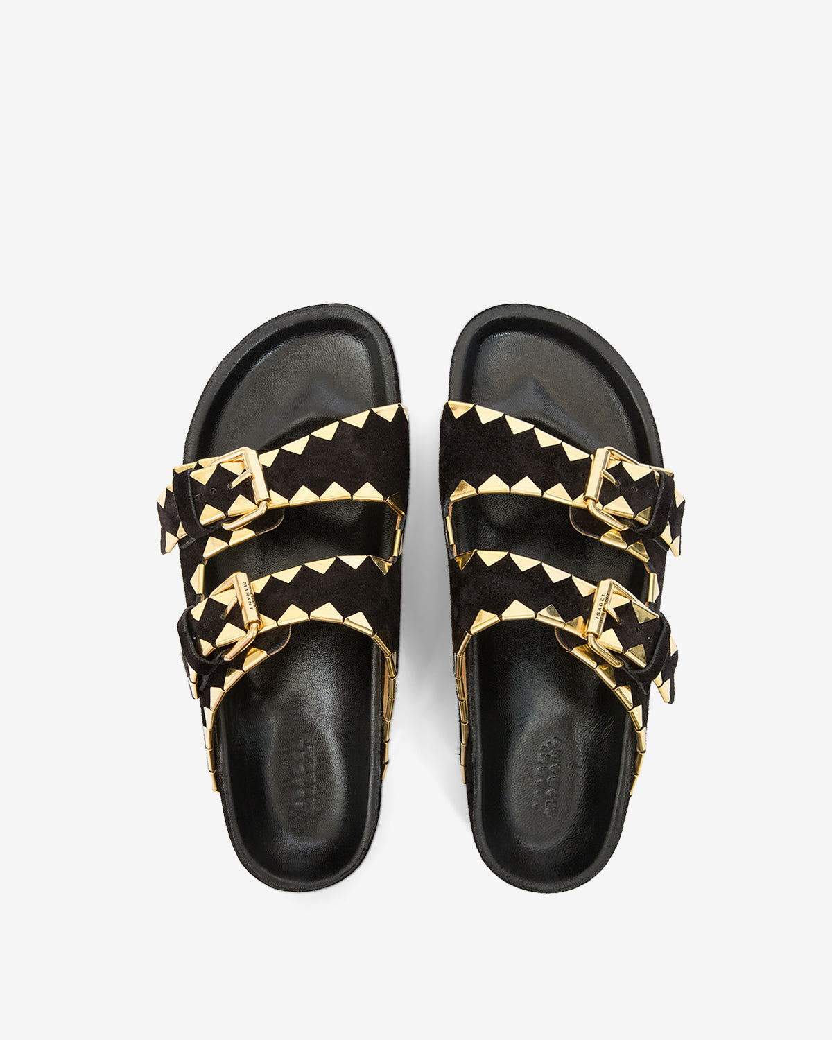 Sandalias lennyo Woman Black and gold 3