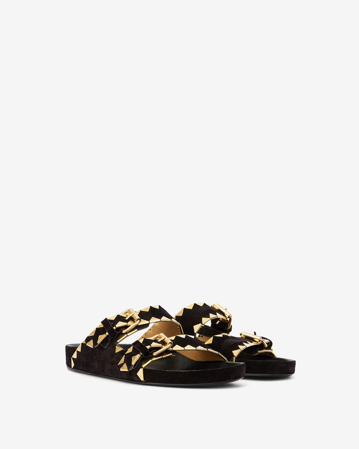 Sandalias lennyo Woman Black and gold 5