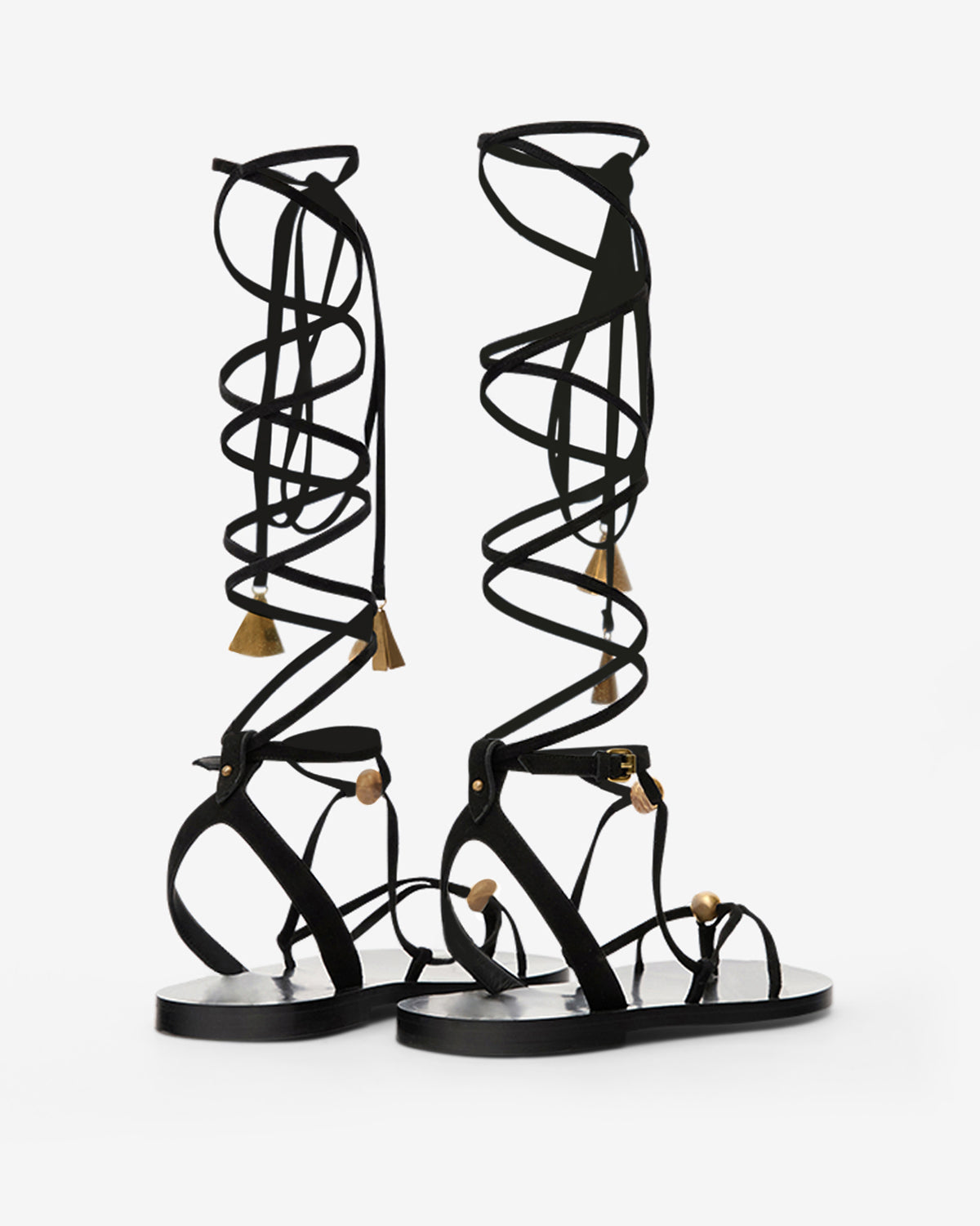 Azzi sandals Woman Black and gold 3