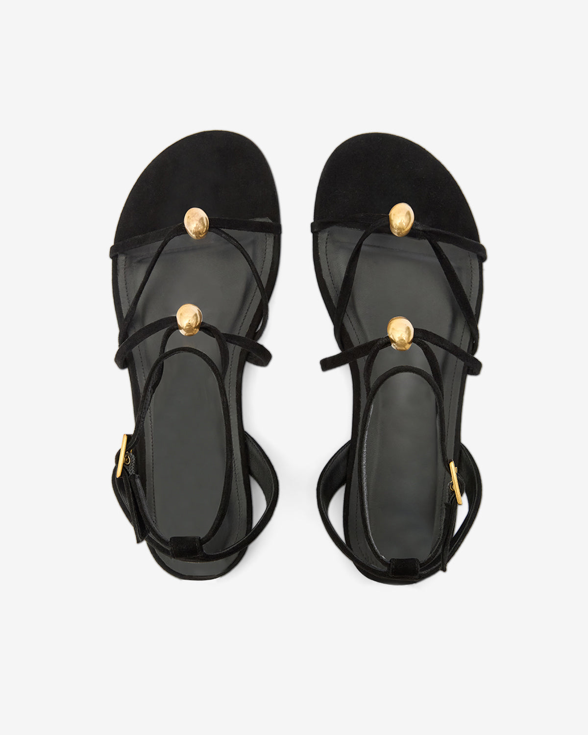 Sandalias aeza Woman Black and gold 3