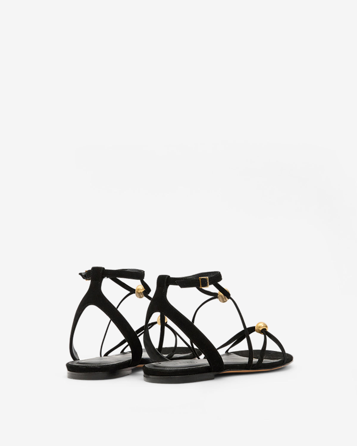 Sandalen aeza Woman Black and gold 3