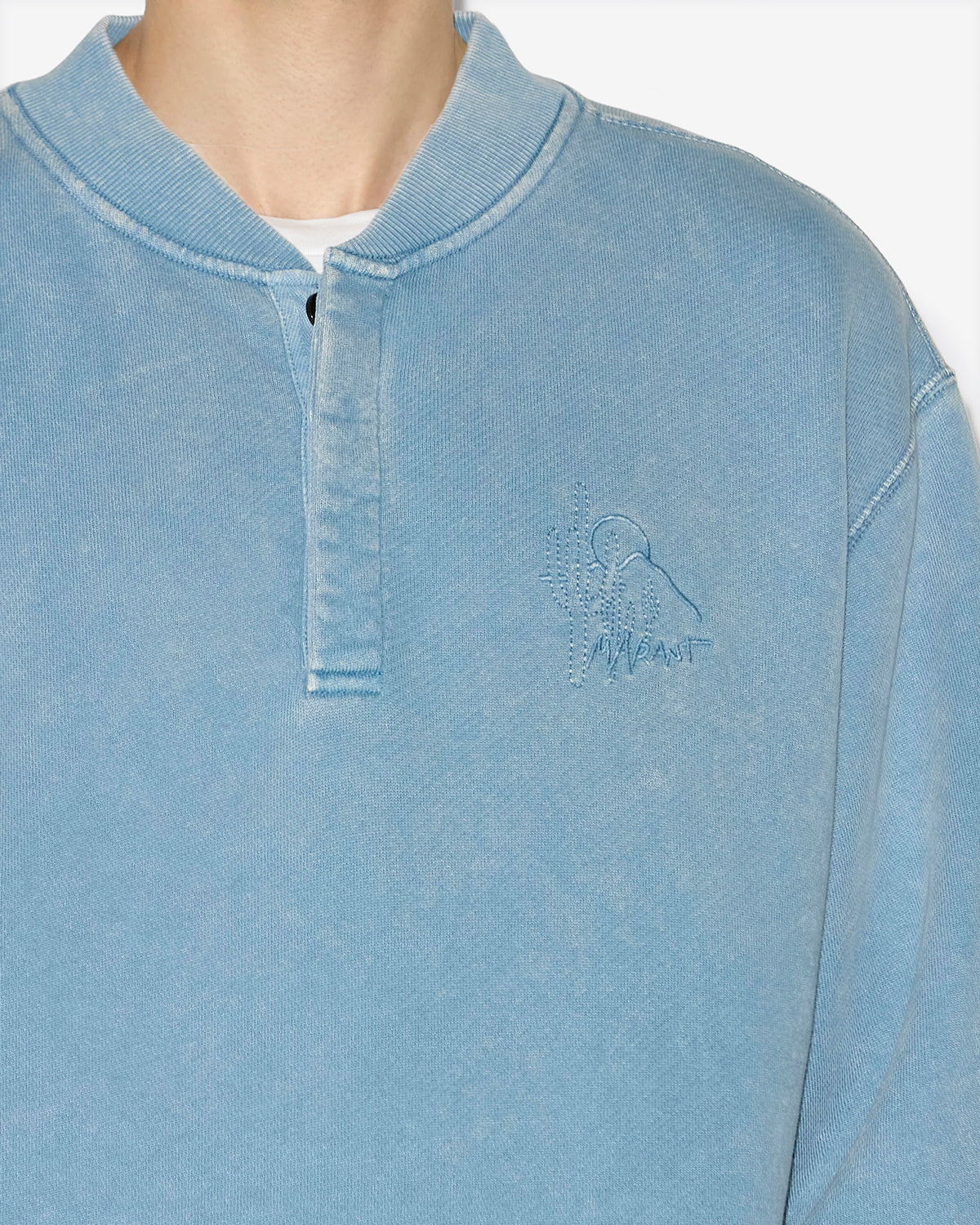 Sweatshirt mathias Man Ice bleu 4