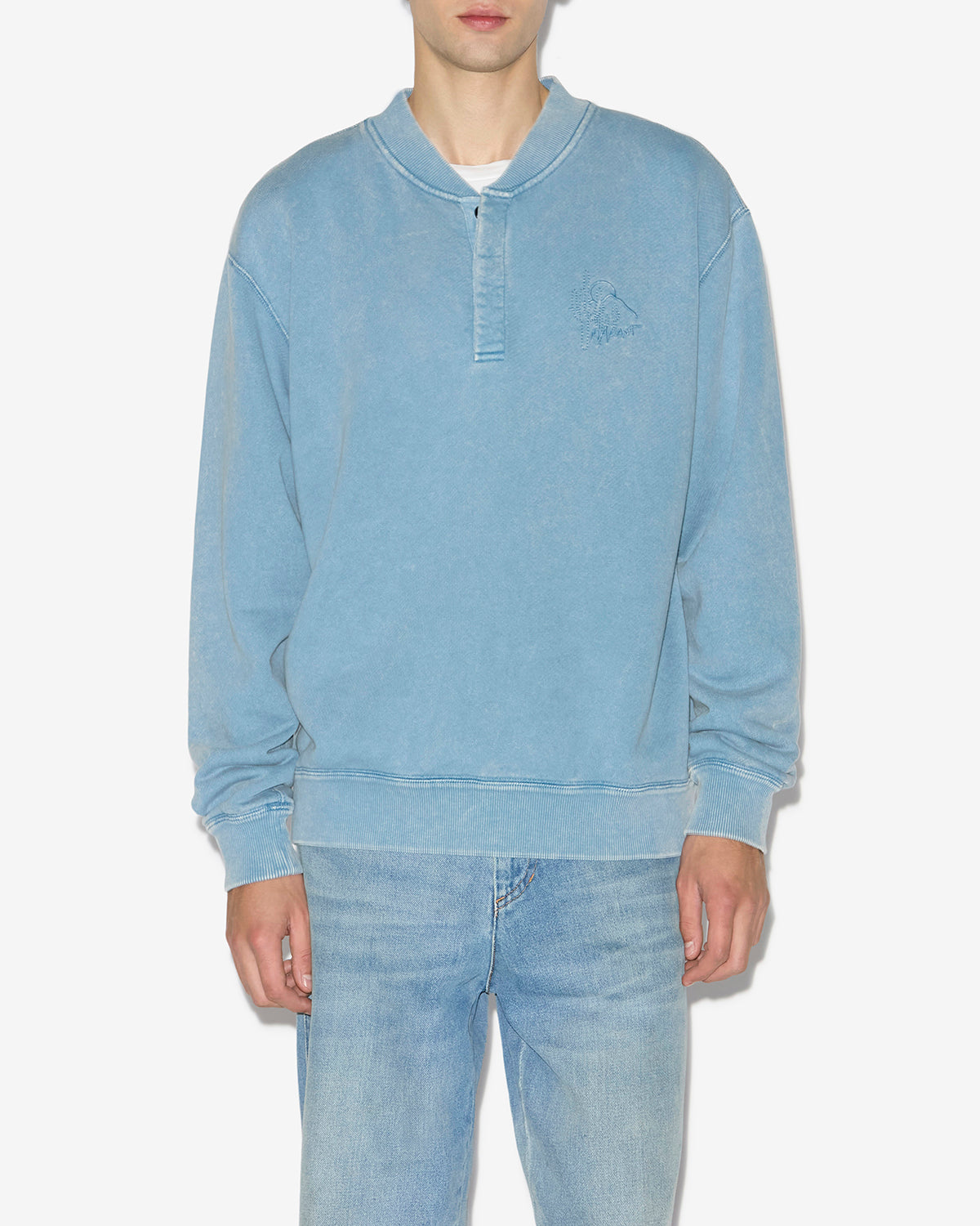 Sweatshirt mathias Man Ice bleu 4