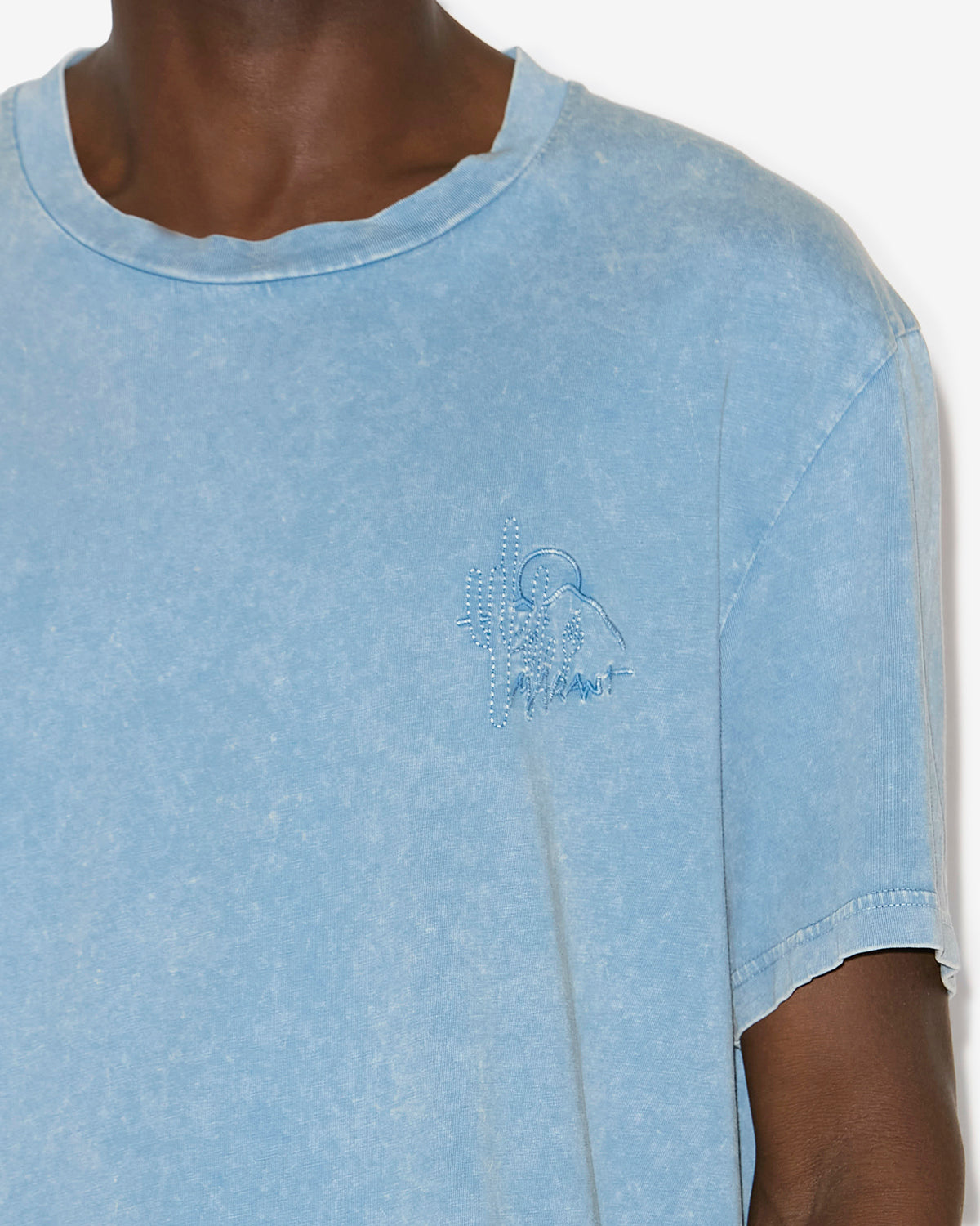 T-shirt honore Man Ice blue 2