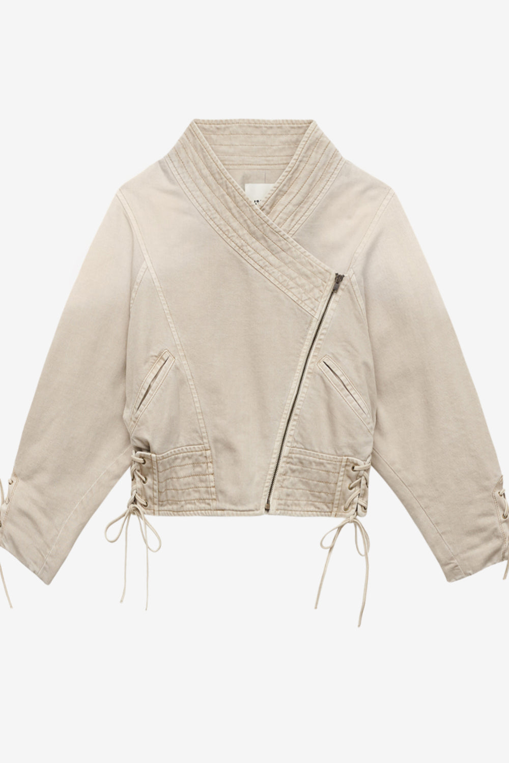 Chaqueta corta edina de denim - Crudo - Woman - 1