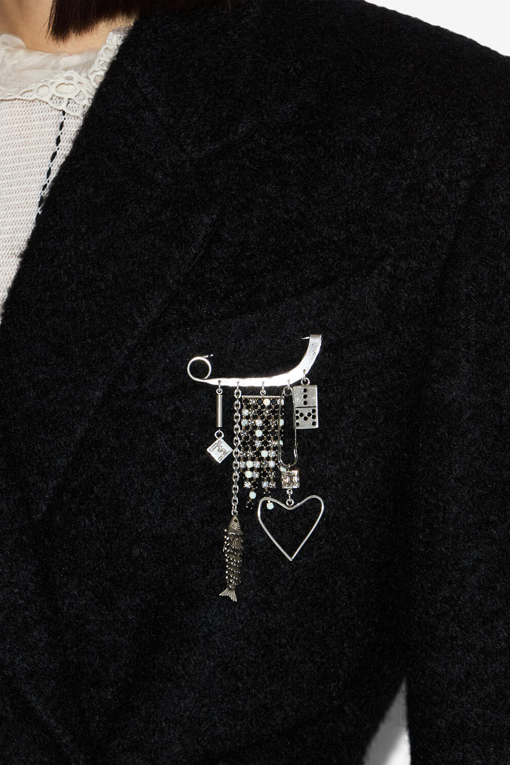 Broche avec pendants abby - Argent - Woman - 2