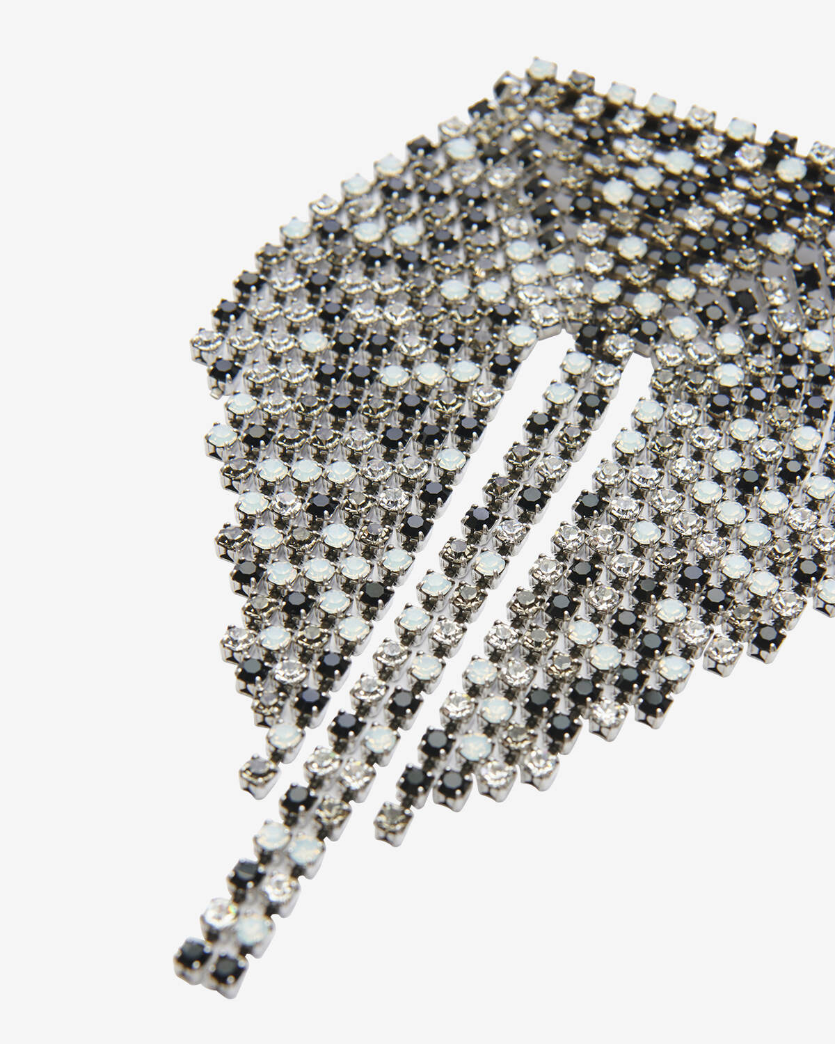 Faye stone brooch - Black and silver - Woman - 3