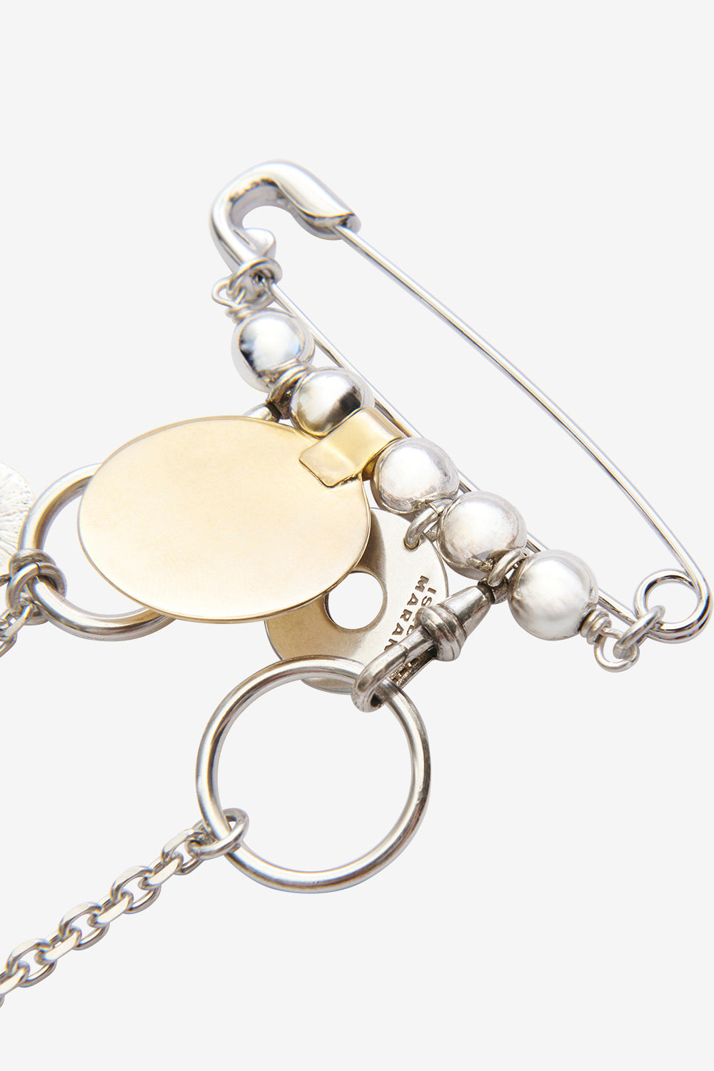 Broche bonnnie avec pampilles et chaîne - Argenté-doré - Woman - 3