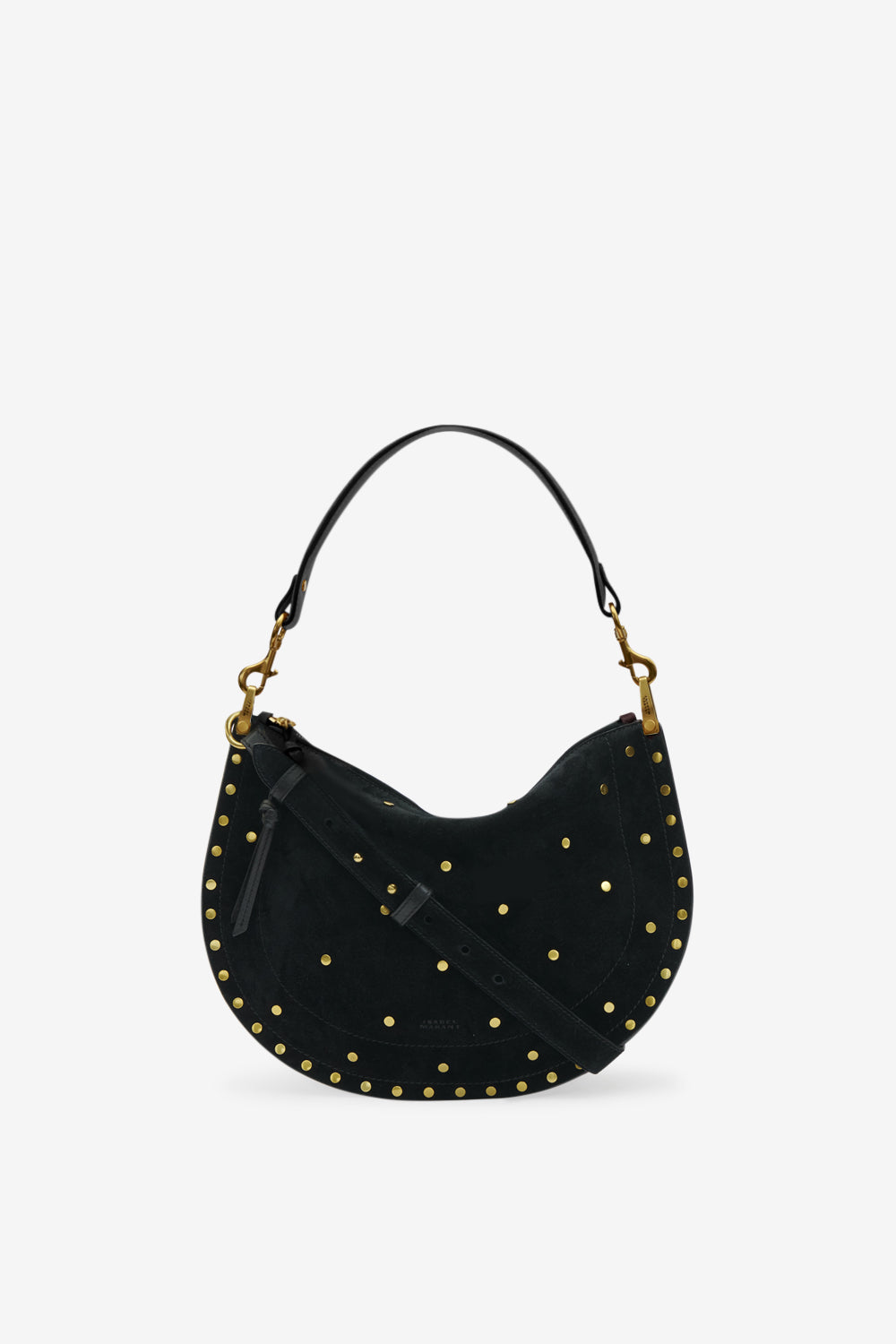 Sac oskan soft zip en cuir velours - Noir - Woman - 1