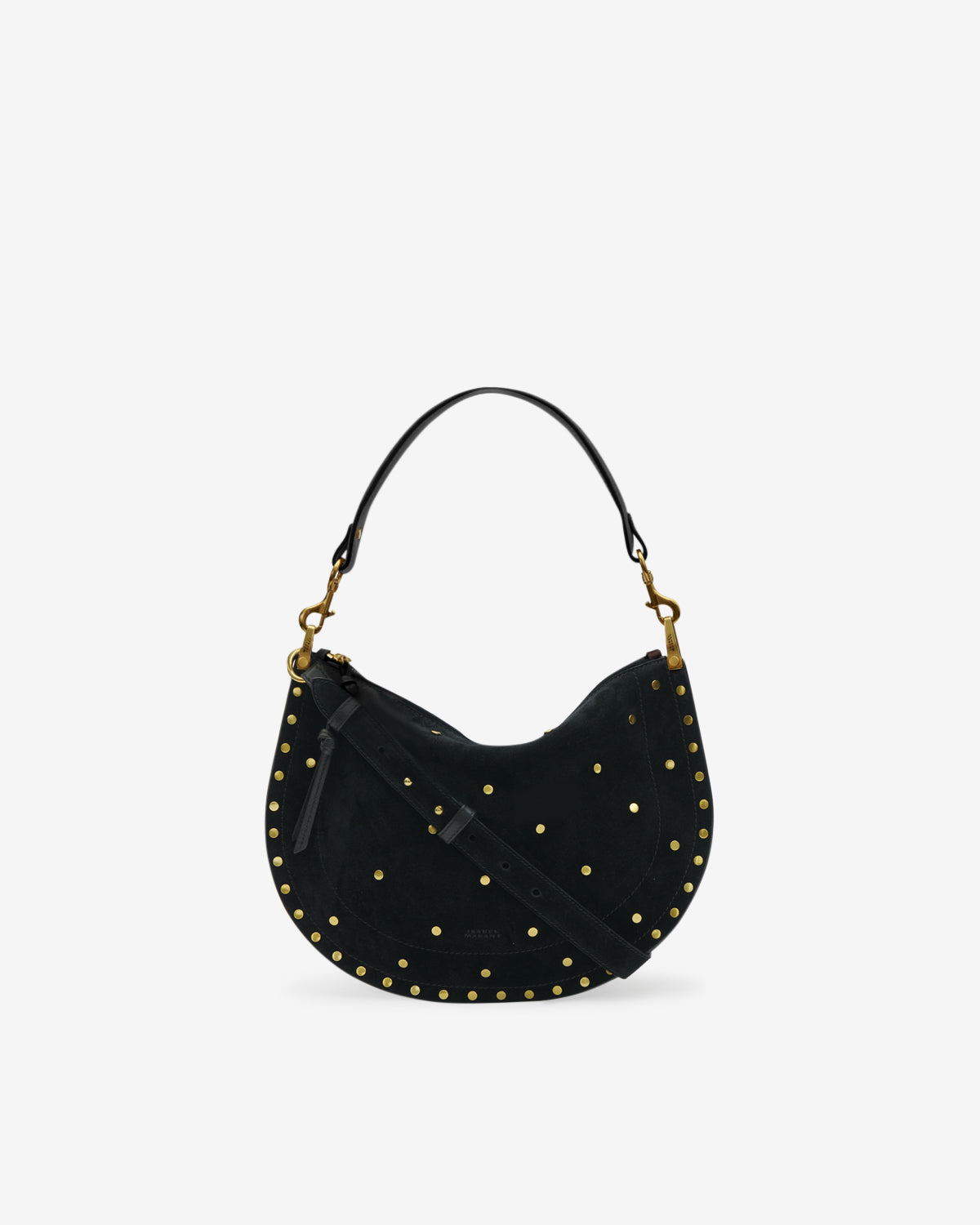 Oskan soft zip 스웨이드 가죽 백 - 검은색 - Woman - 1