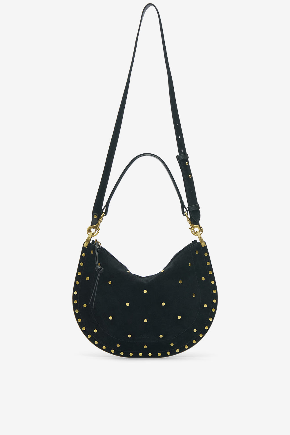 Sac oskan soft zip en cuir velours - Noir - Woman - 6