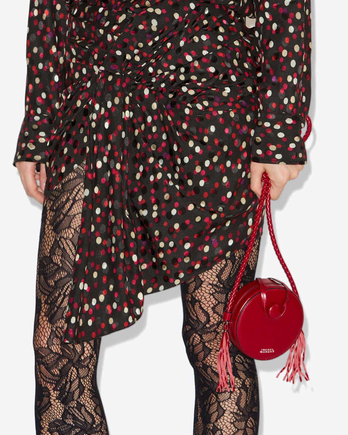 Bolso bandolera houna de piel - Deep red - Woman - 4