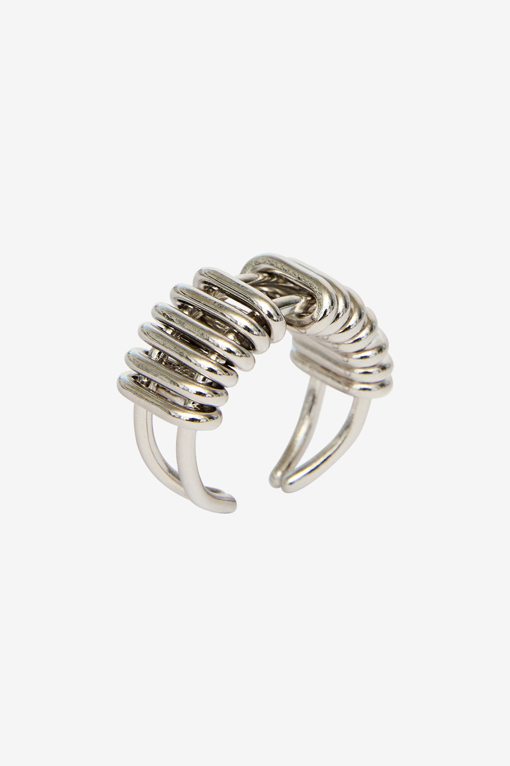 Anello ivyo con anelli in ottone - Argento - Man - 3