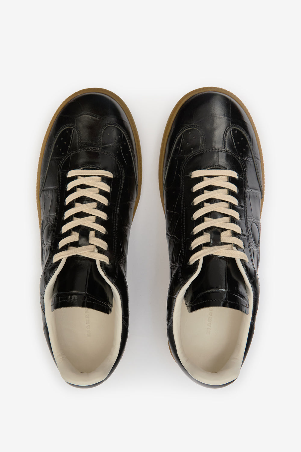 Baskets basses brycy en cuir - Noir - Man - 4