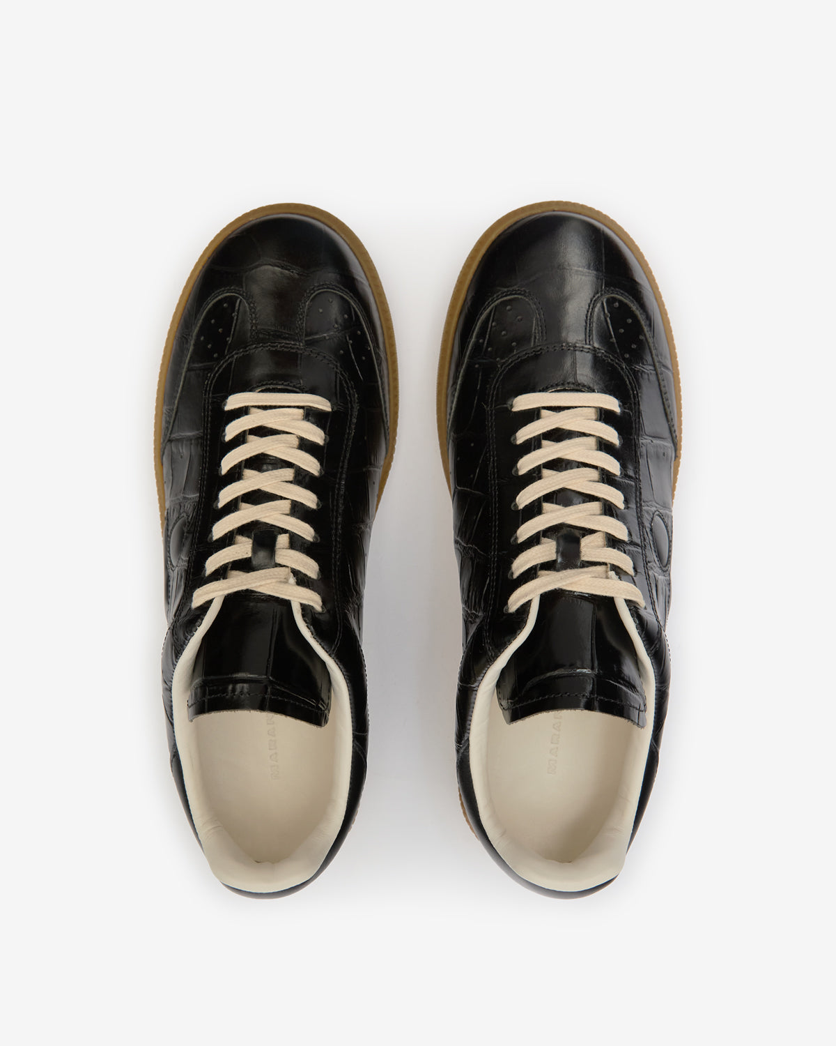 Baskets basses brycy en cuir - Noir - Man - 4