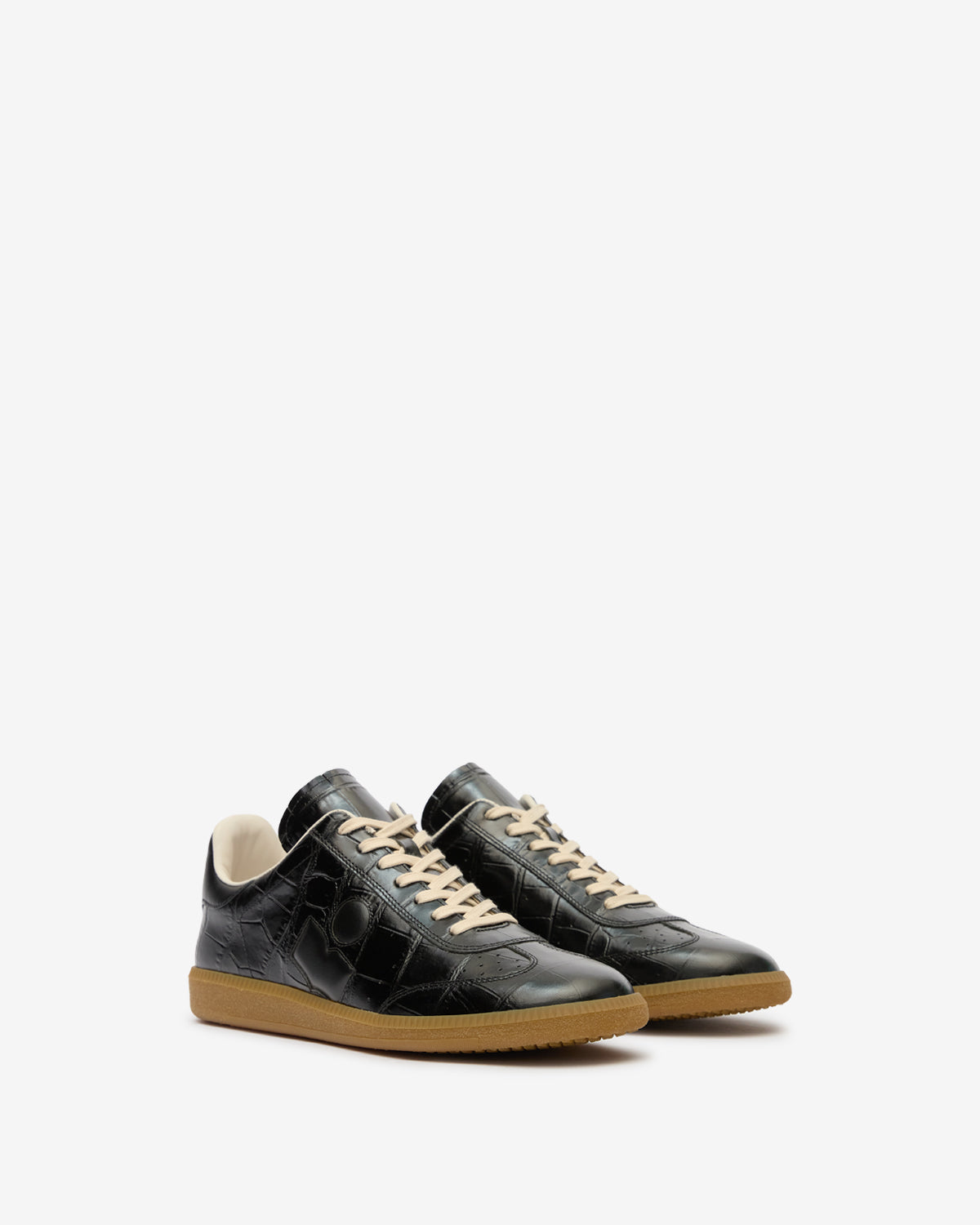 Baskets basses brycy en cuir - Noir - Man - 3