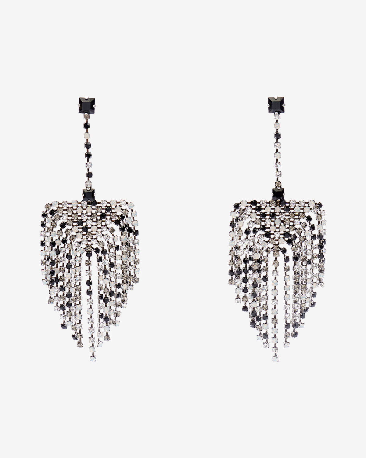 Faye earring Woman Black and silver 2