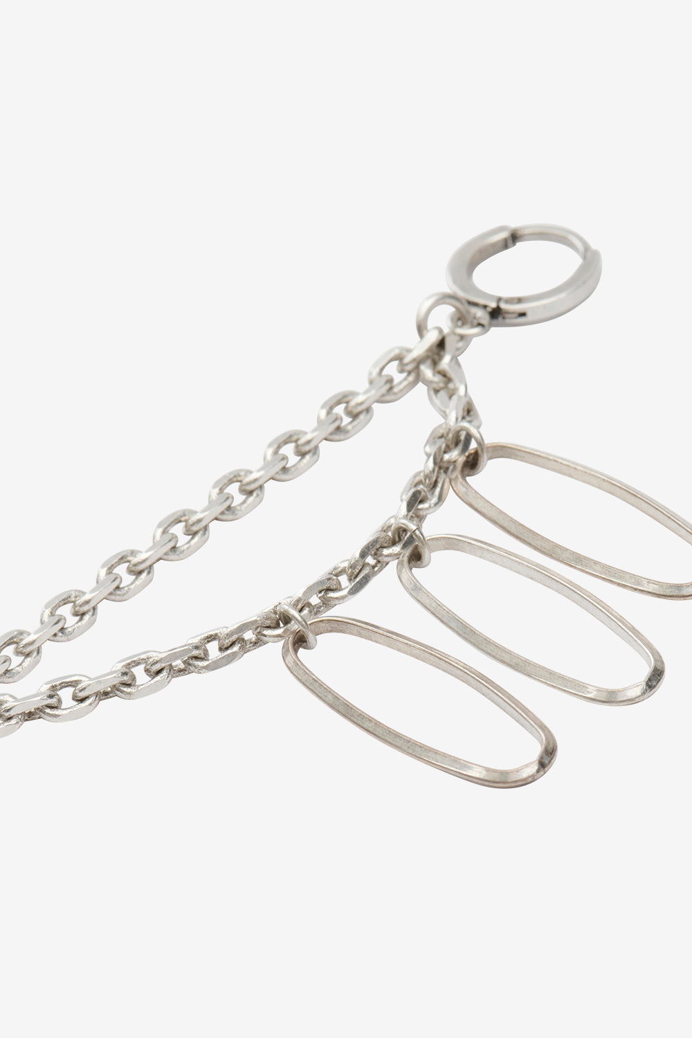 Doppio orecchino con anelli grace man - Argento - Man - 3