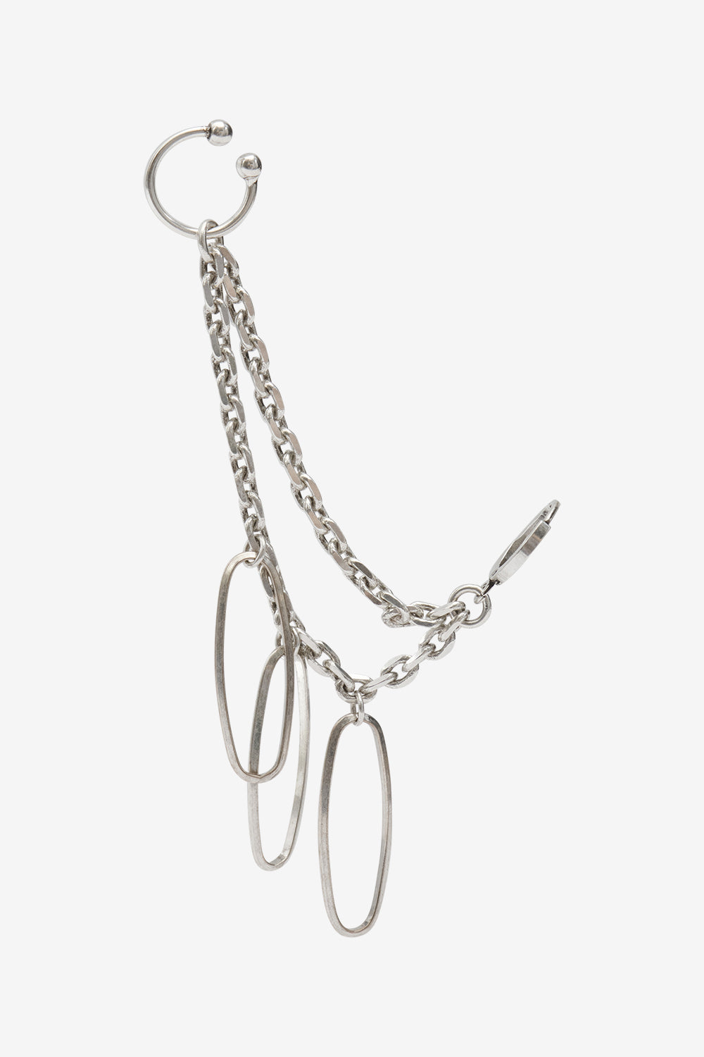 Doppio orecchino con anelli grace man - Argento - Man - 1