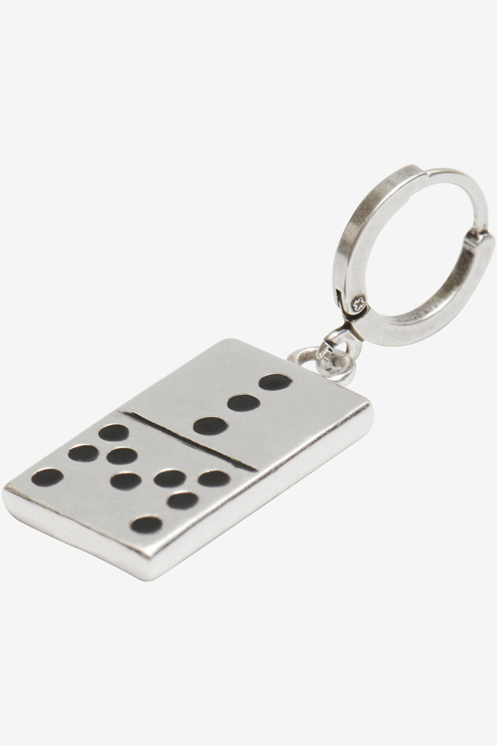 Orecchino pendente a forma di dadi alby - Black and silver - Man - 3