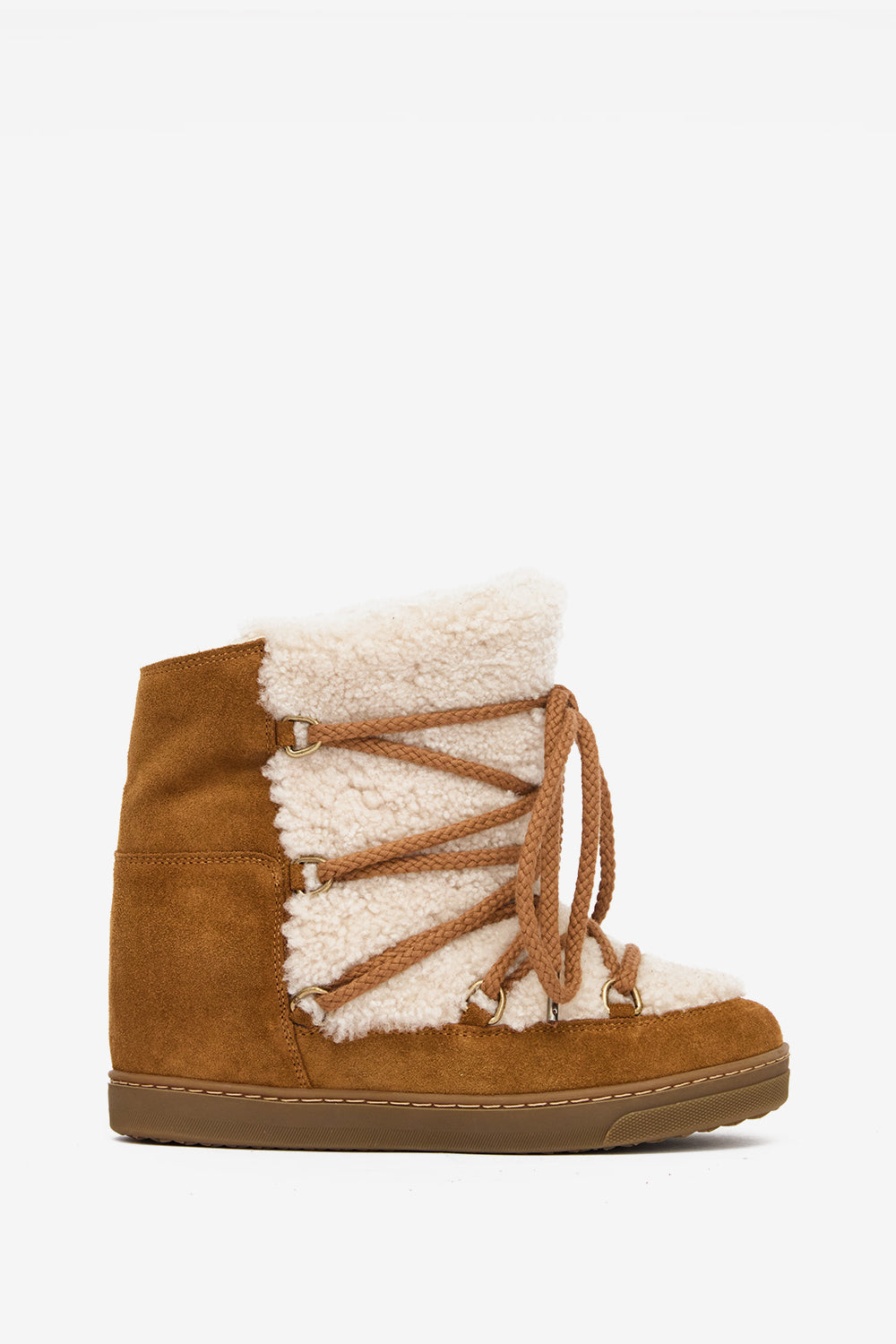 Bottines après-ski fourrées nowles - Écru-cognac - Woman - 1