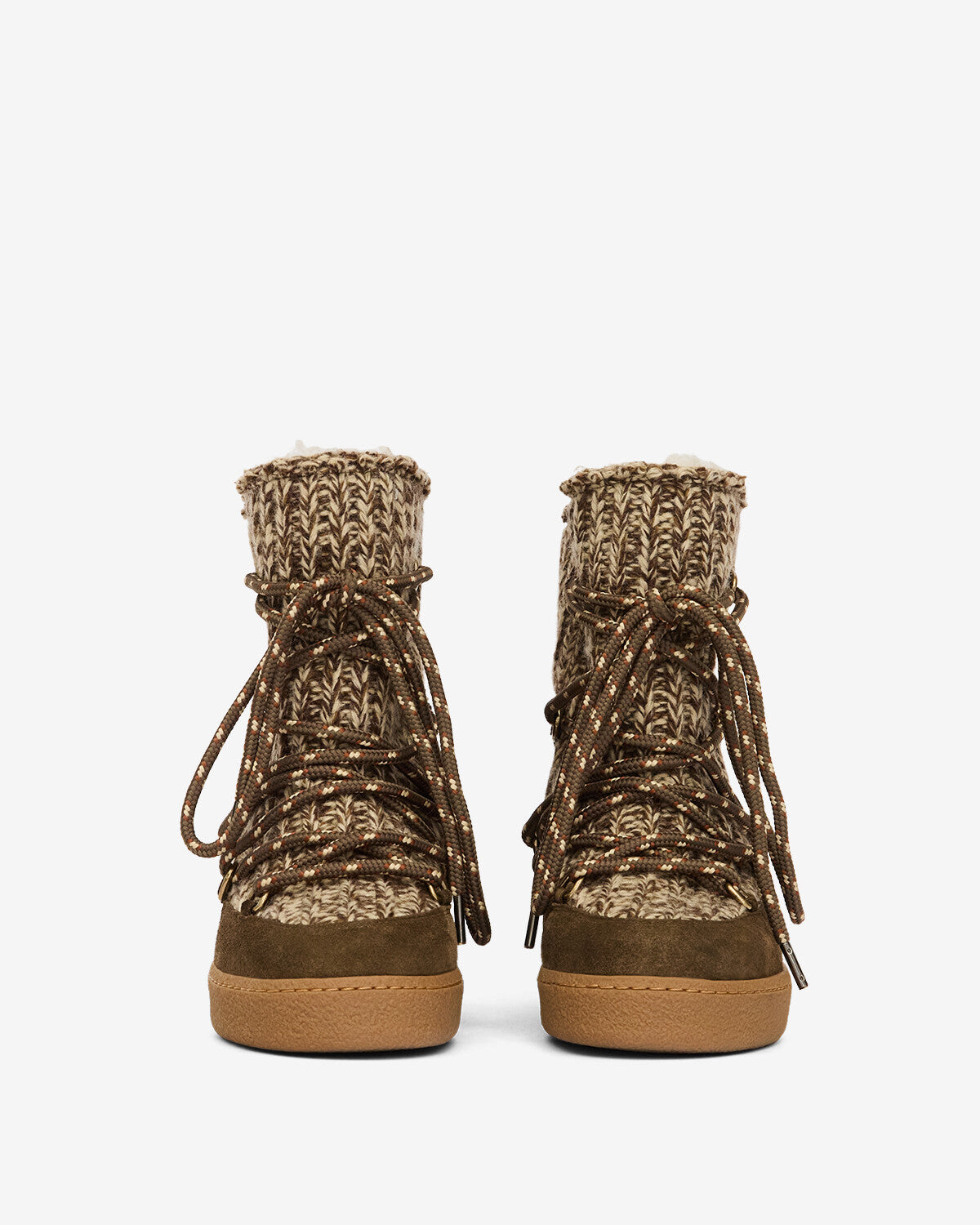 Nowla lined suede après-ski ankle boots - Bronze - Woman - 4