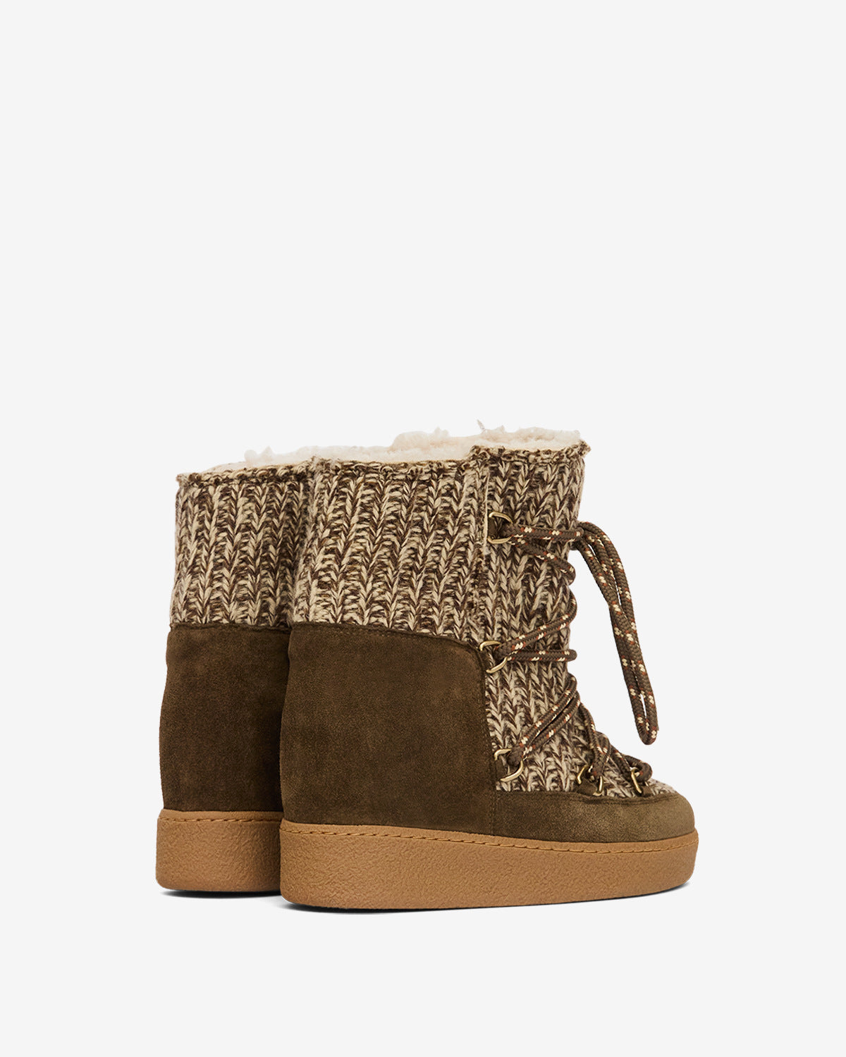 Nowla lined suede après-ski ankle boots - Bronze - Woman - 2