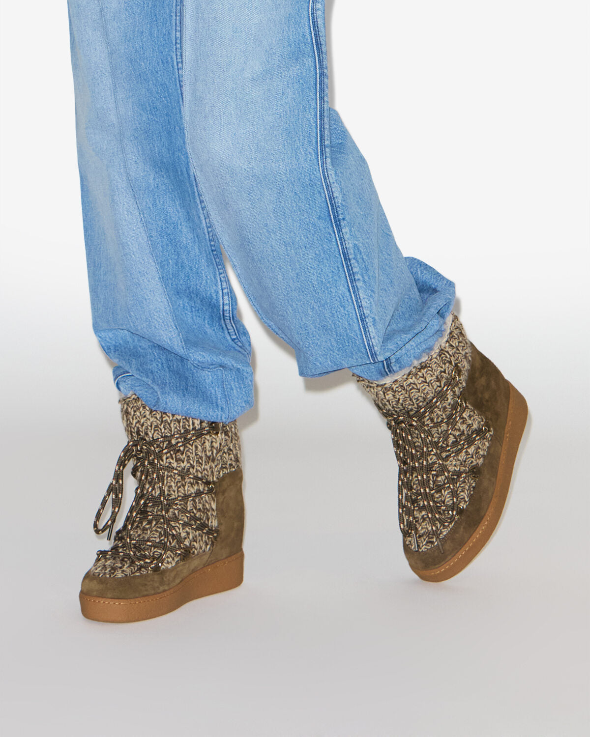Nowla lined suede après-ski ankle boots - Bronze - Woman - 5
