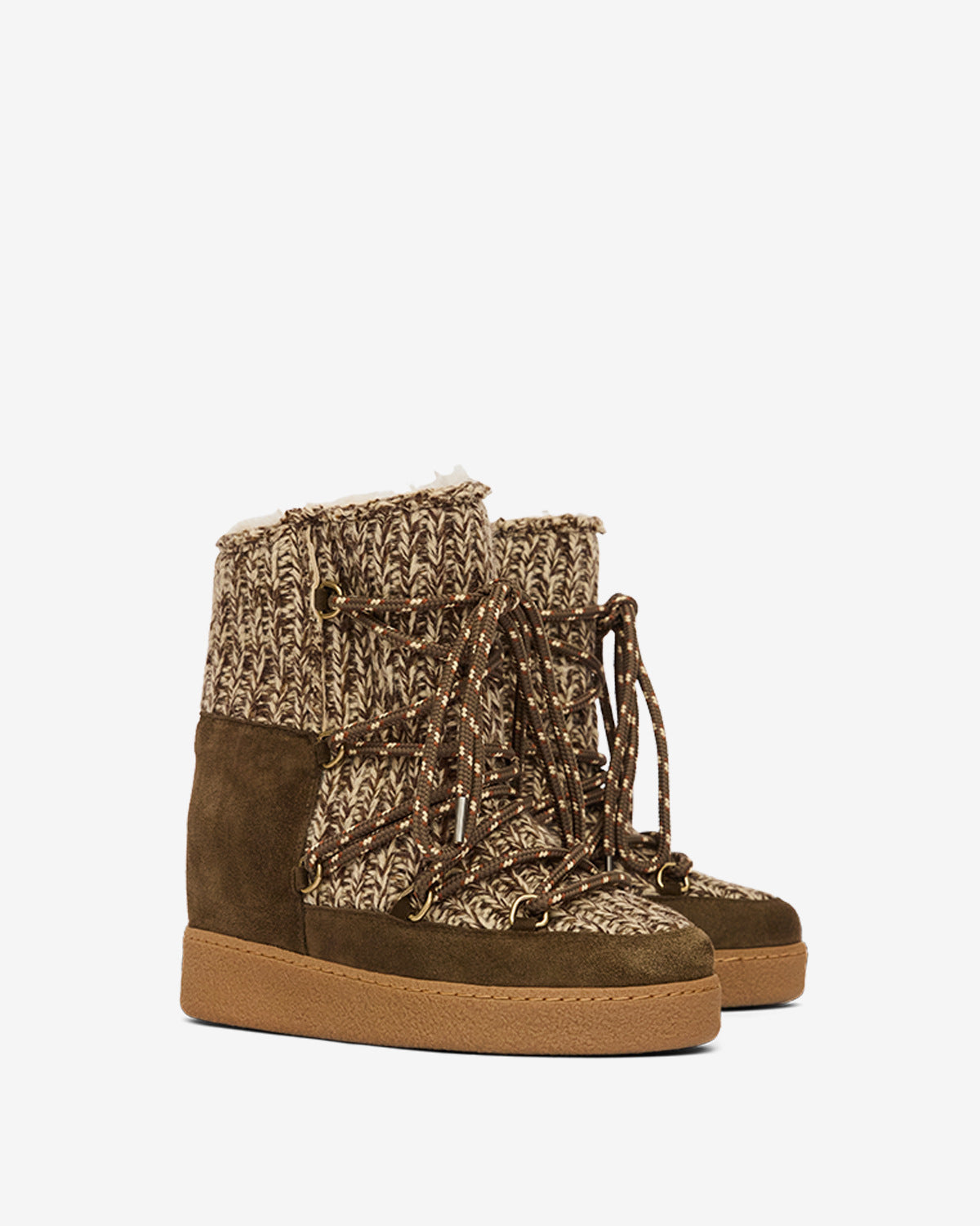 Nowla lined suede après-ski ankle boots - Bronze - Woman - 3