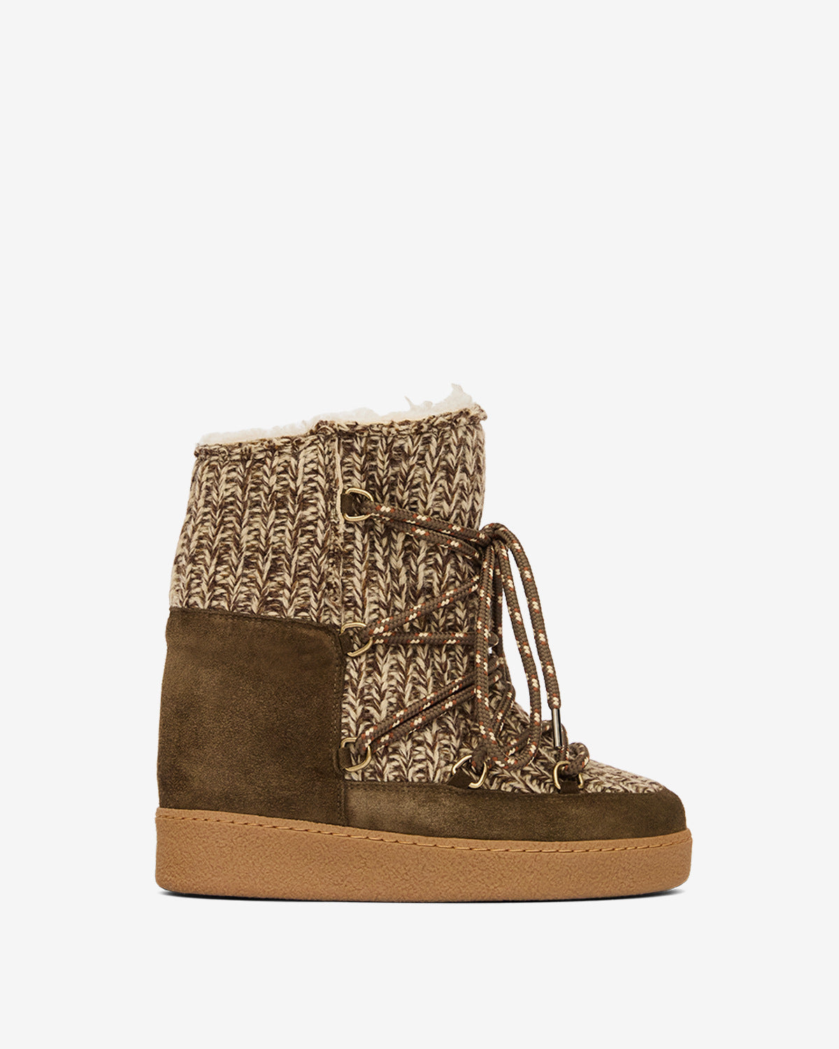 Nowla lined suede après-ski ankle boots - Bronze - Woman - 1