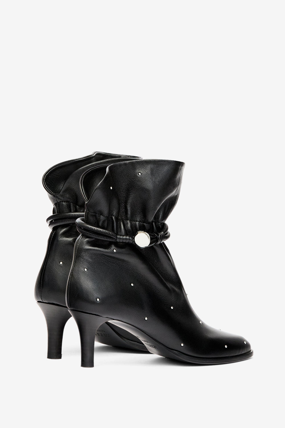 Stivaletti in pelle con borchie forla - Nero - Woman - 2