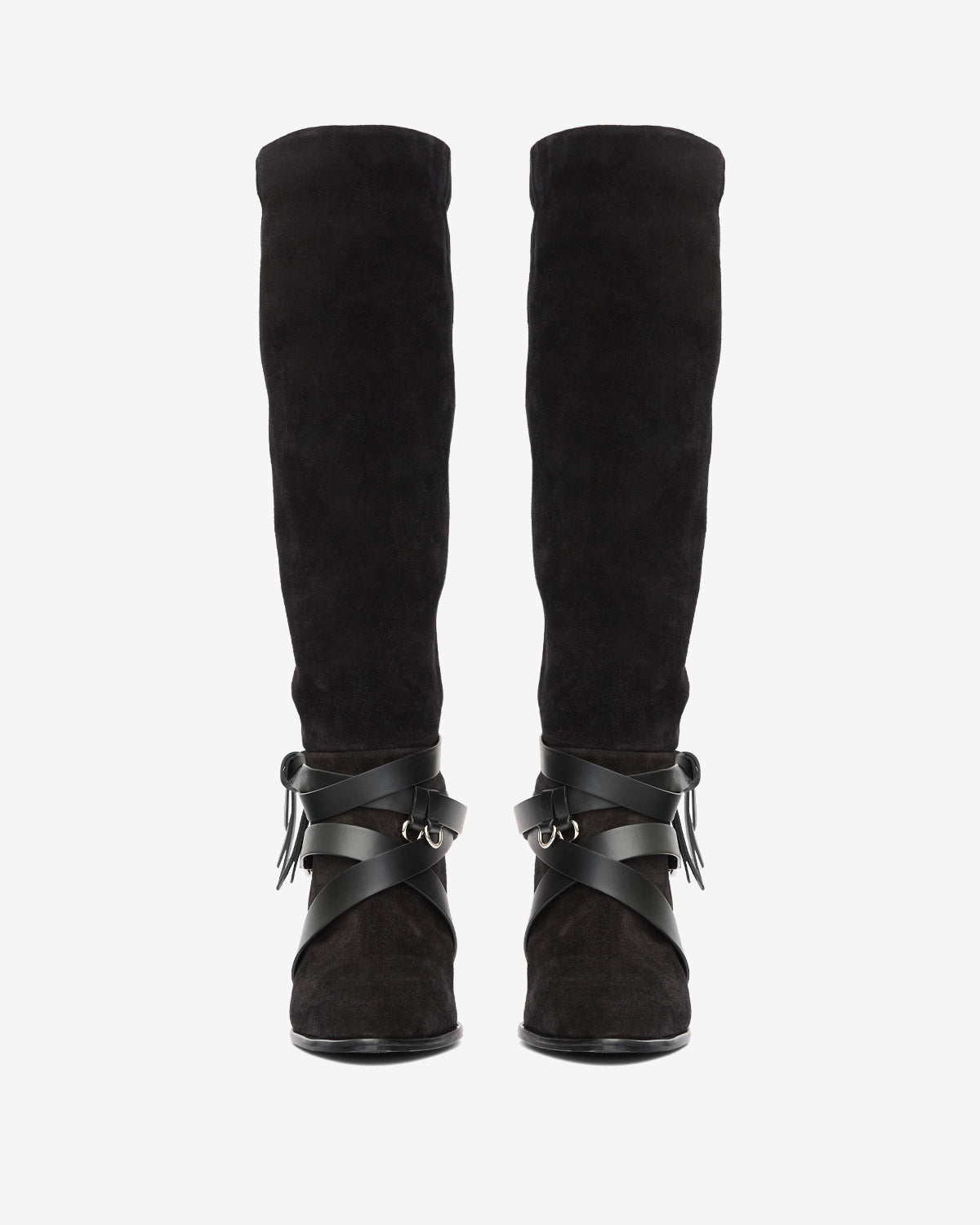 Weiche stiefel analui aus veloursleder - Schwarz - Woman - 4