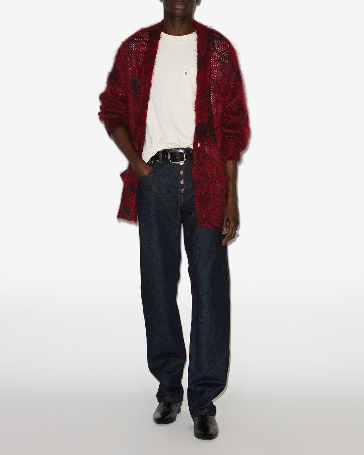 Cardigan mahel Man Deep red 4