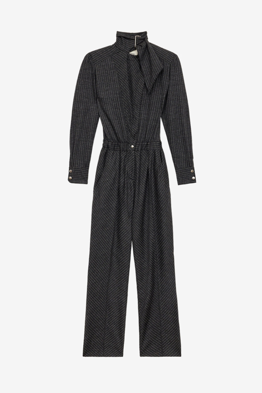 Rheane ピンストライプ入り ヴァージンウール ジャンプスーツ - Anthracite - Woman - 1