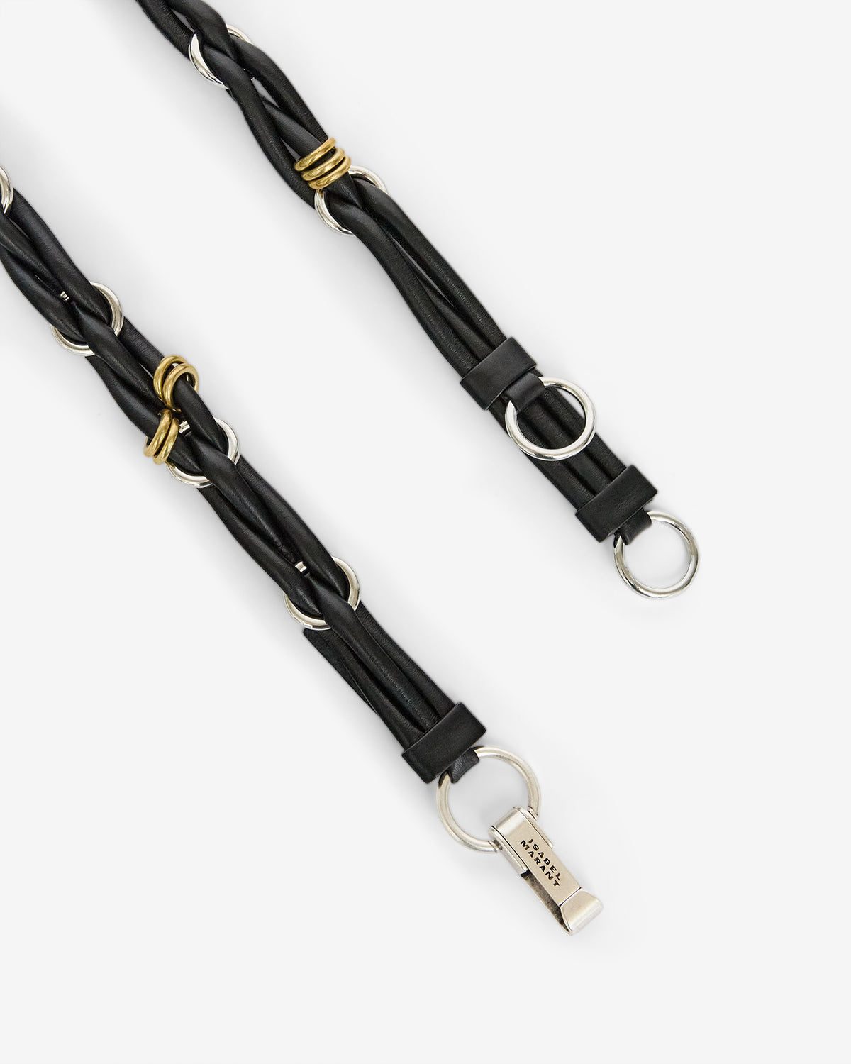 Cintura in pelle intrecciata mina - Nero - Woman - 3