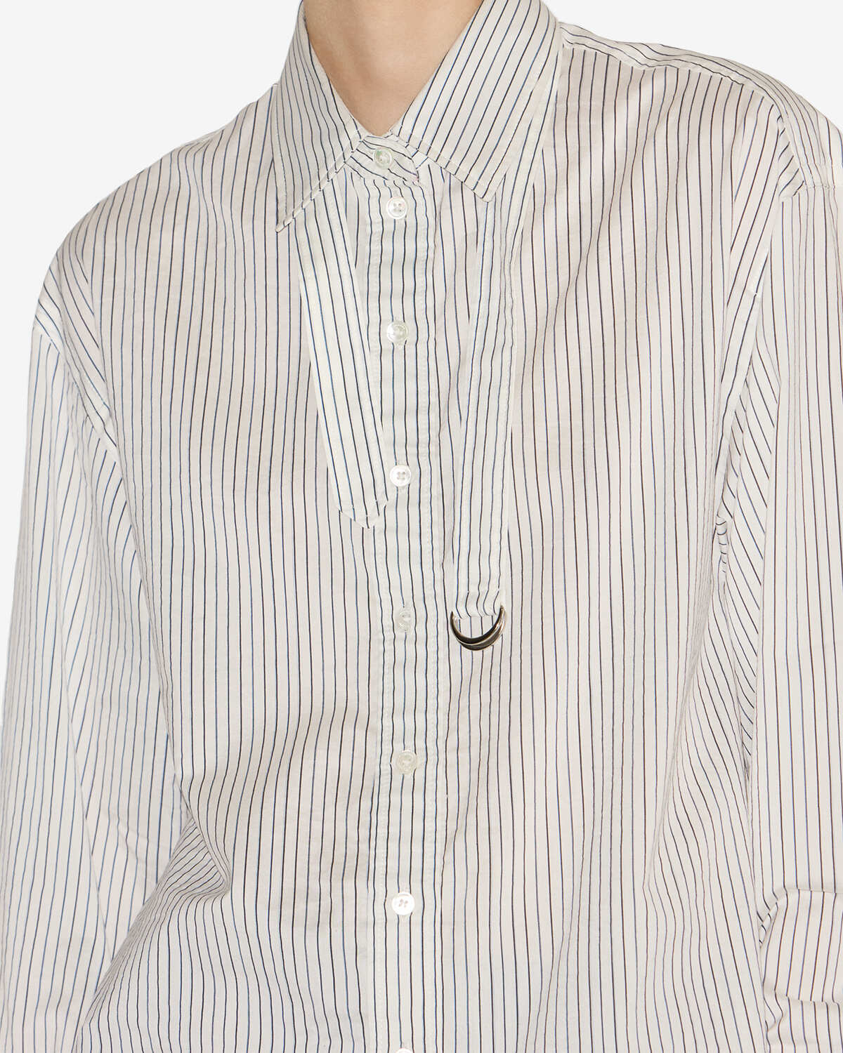 Aurora shirt Woman Ecru and black 2