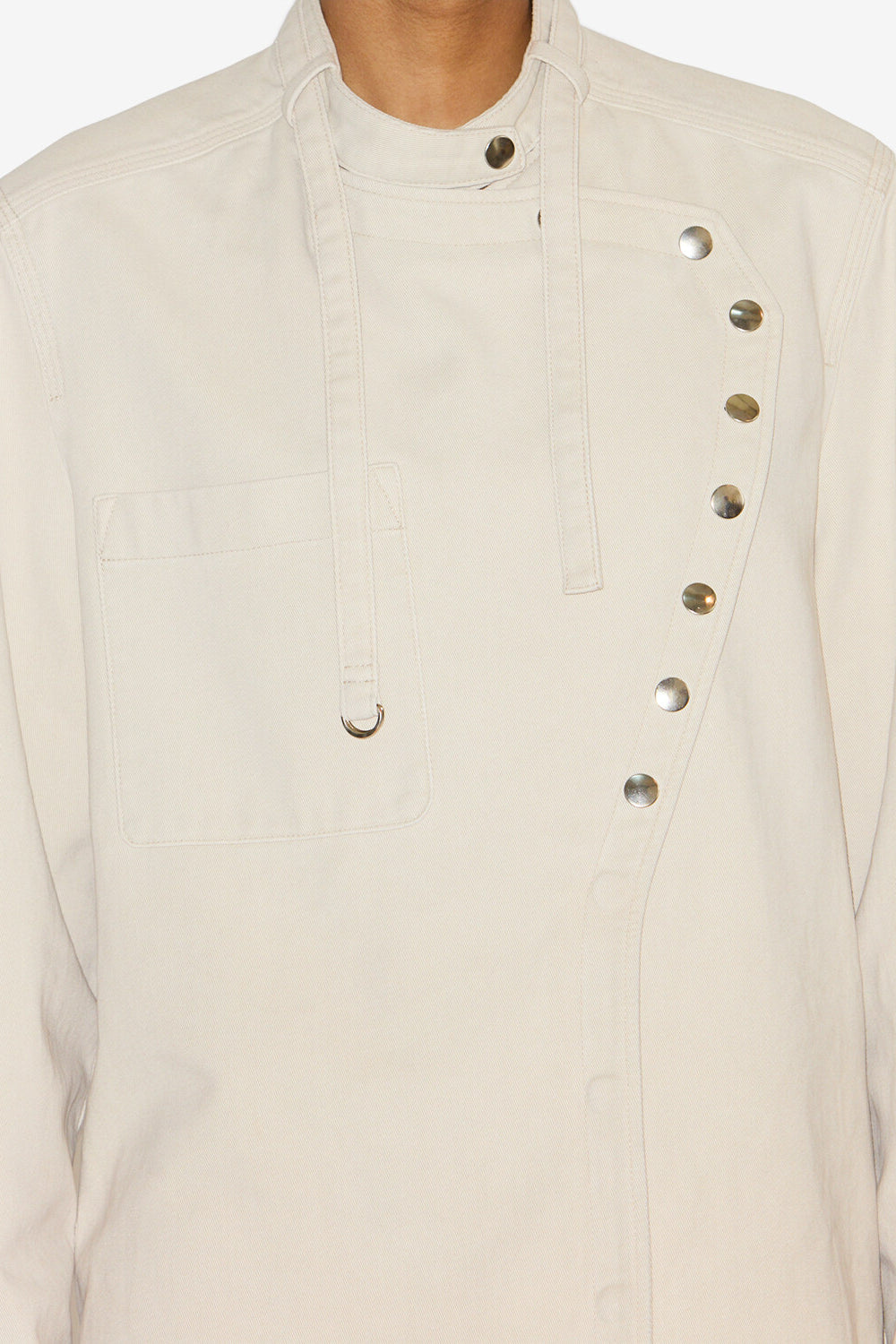 Tess コットンキャンバス シャツ - Off white - Woman - 3