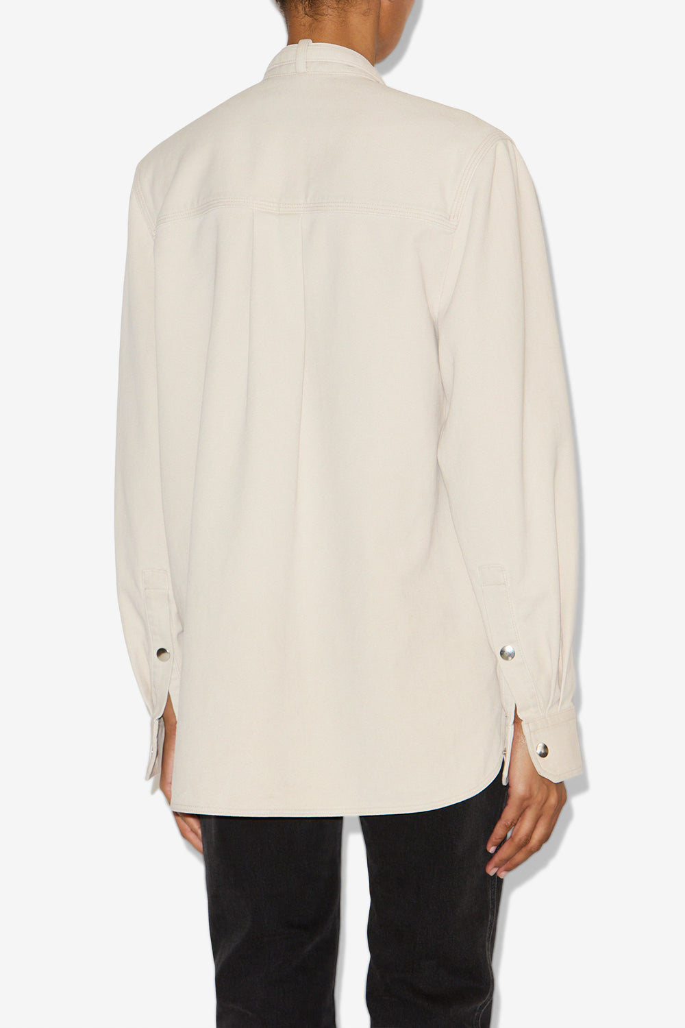 Tess コットンキャンバス シャツ - Off white - Woman - 5