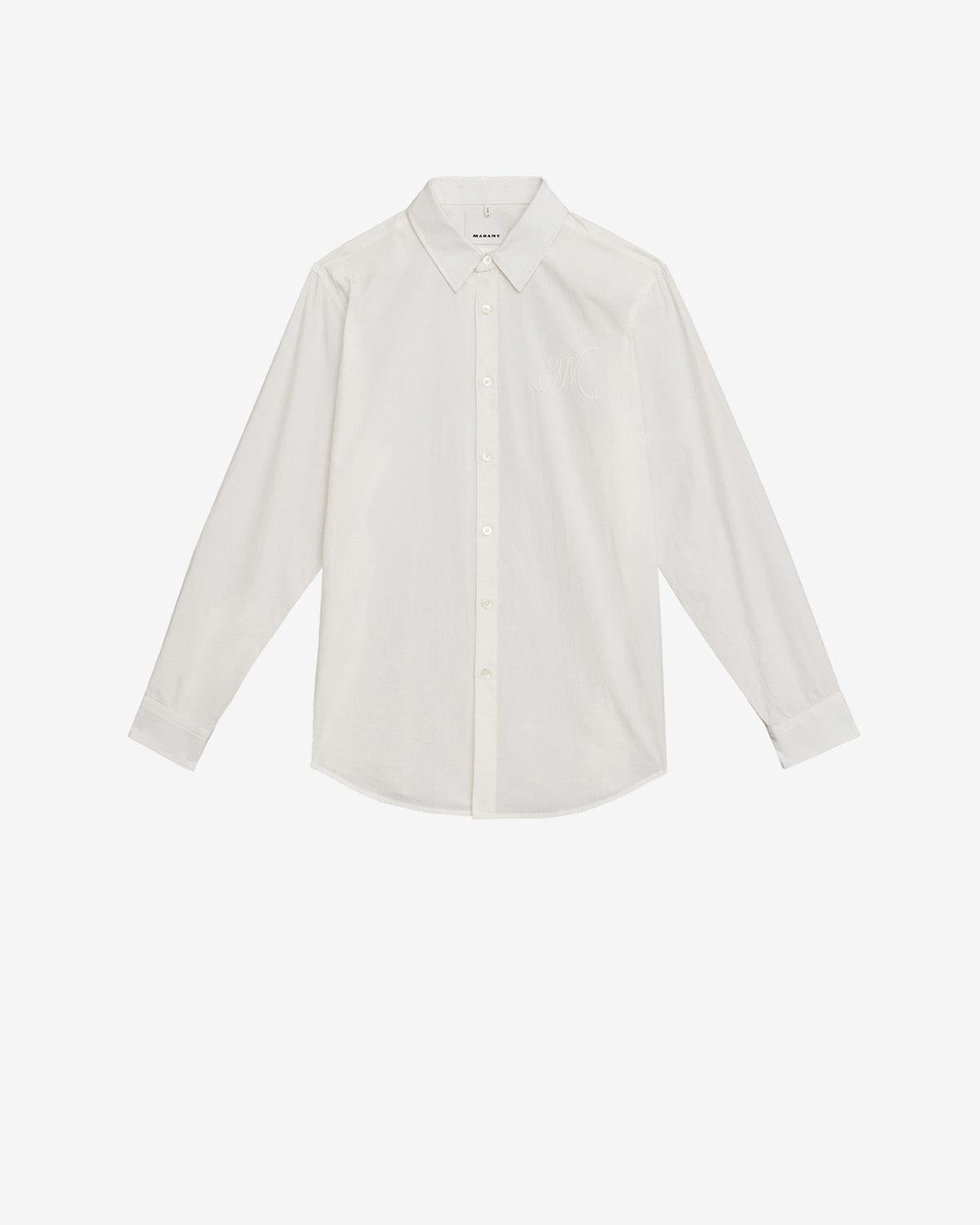 Camisa de popelín de algodón nathan - Blanco - Man - 5
