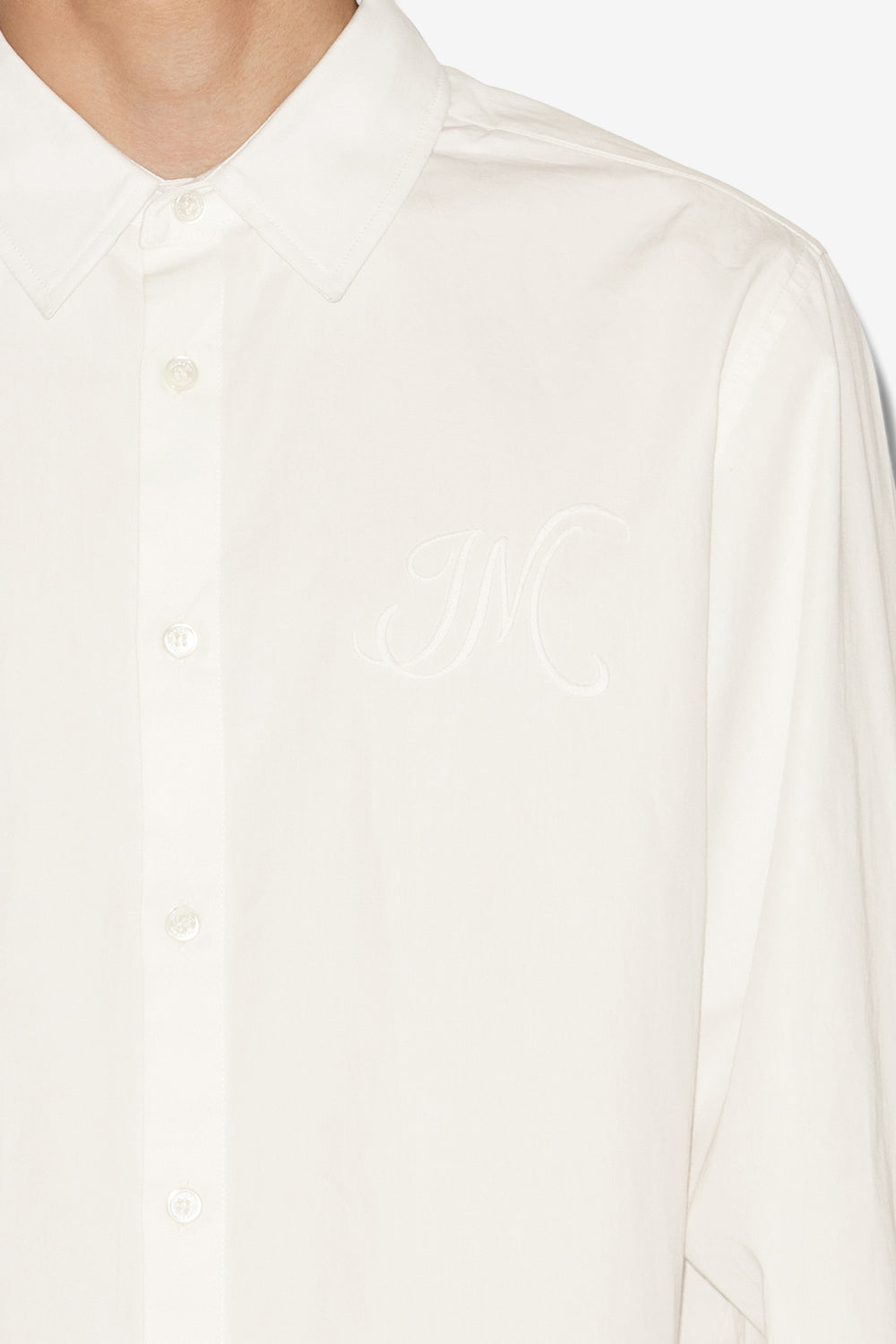 Chemise en popeline de coton nathan - Blanc - Man - 3