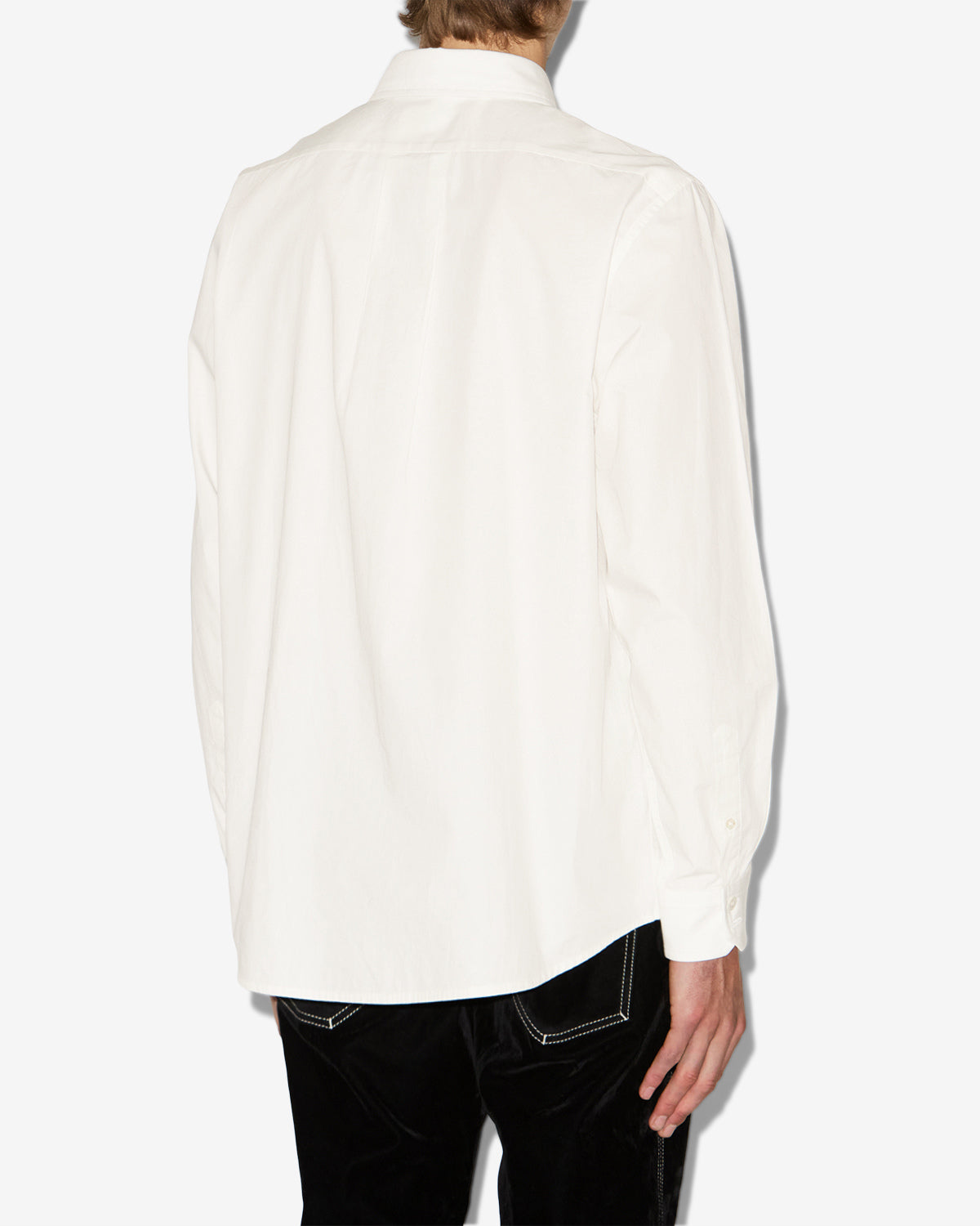 Camisa de popelín de algodón nathan - Blanco - Man - 4