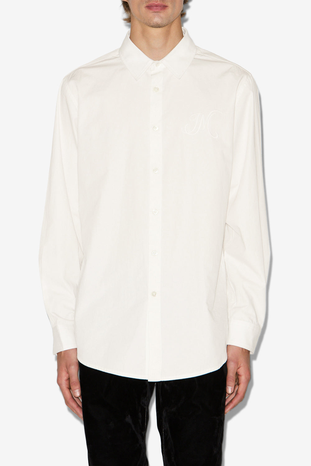 Chemise en popeline de coton nathan - Blanc - Man - 4