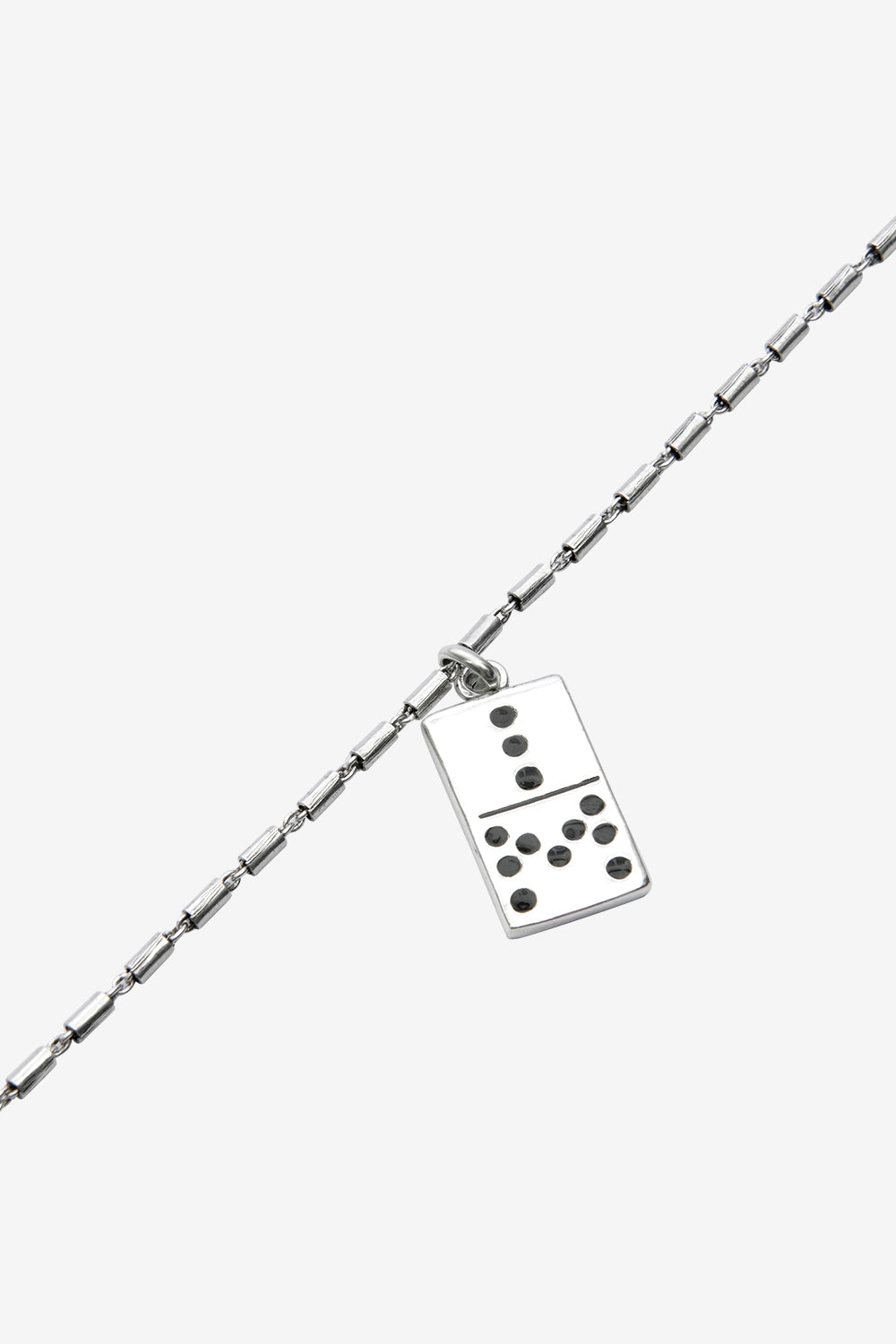 Collana a catena con pendente a dadi alby - Black and silver - Man - 3