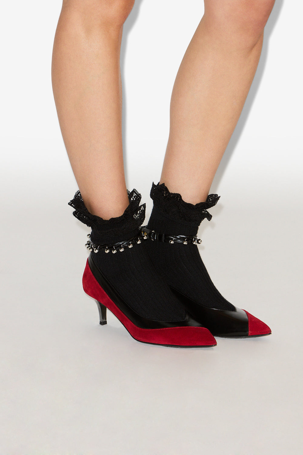 Palby low slingbacks - Red-black - Woman - 5