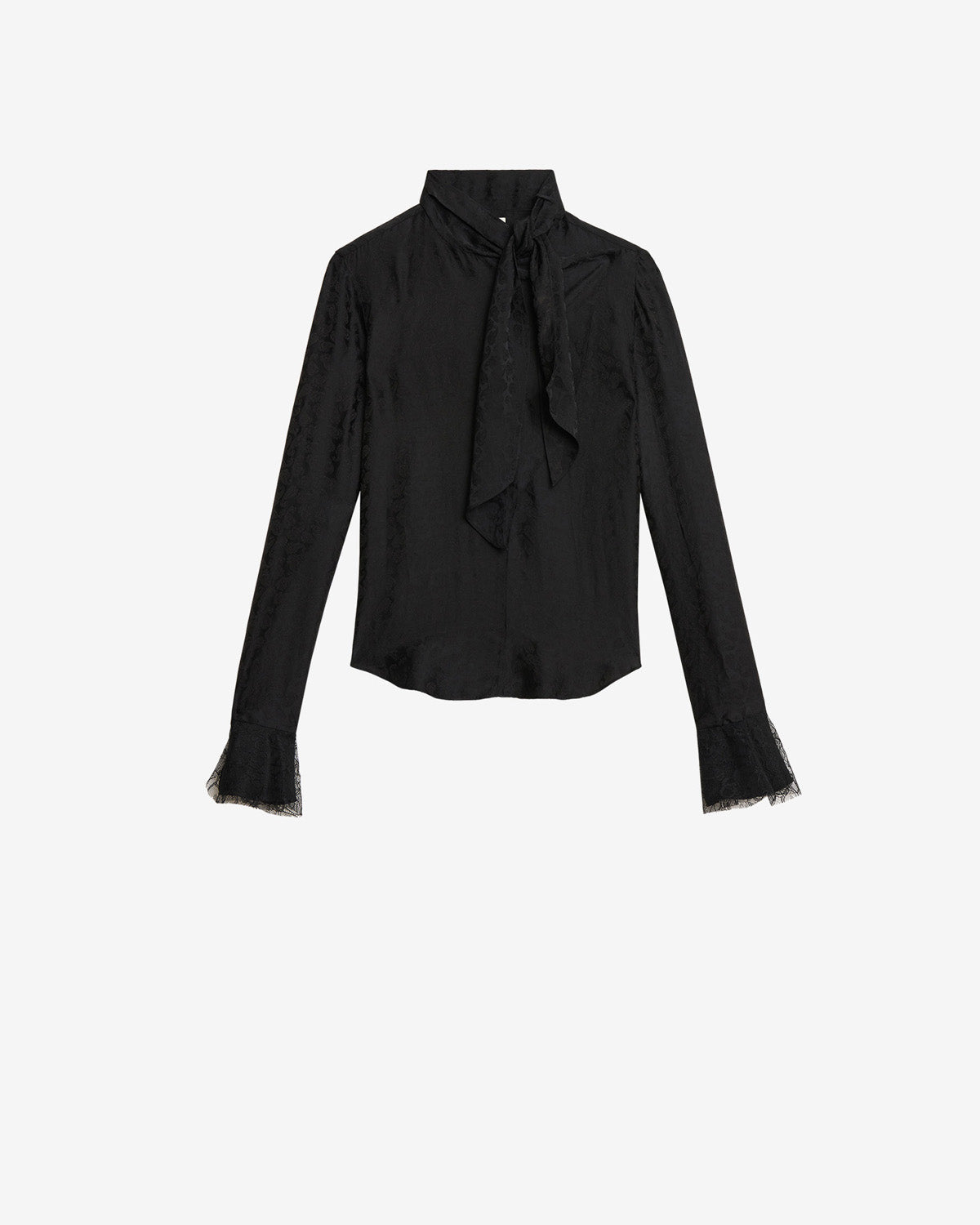 Raphaella silk jacquard blouse - Black - Woman - 5