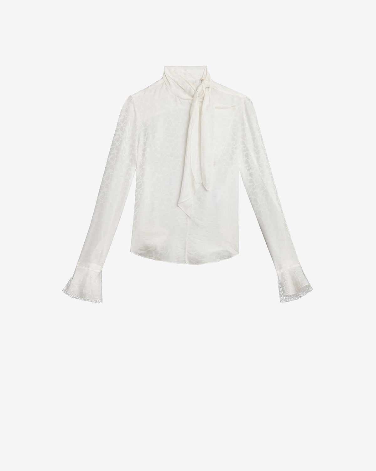 Raphaella silk jacquard blouse - White - Woman - 5