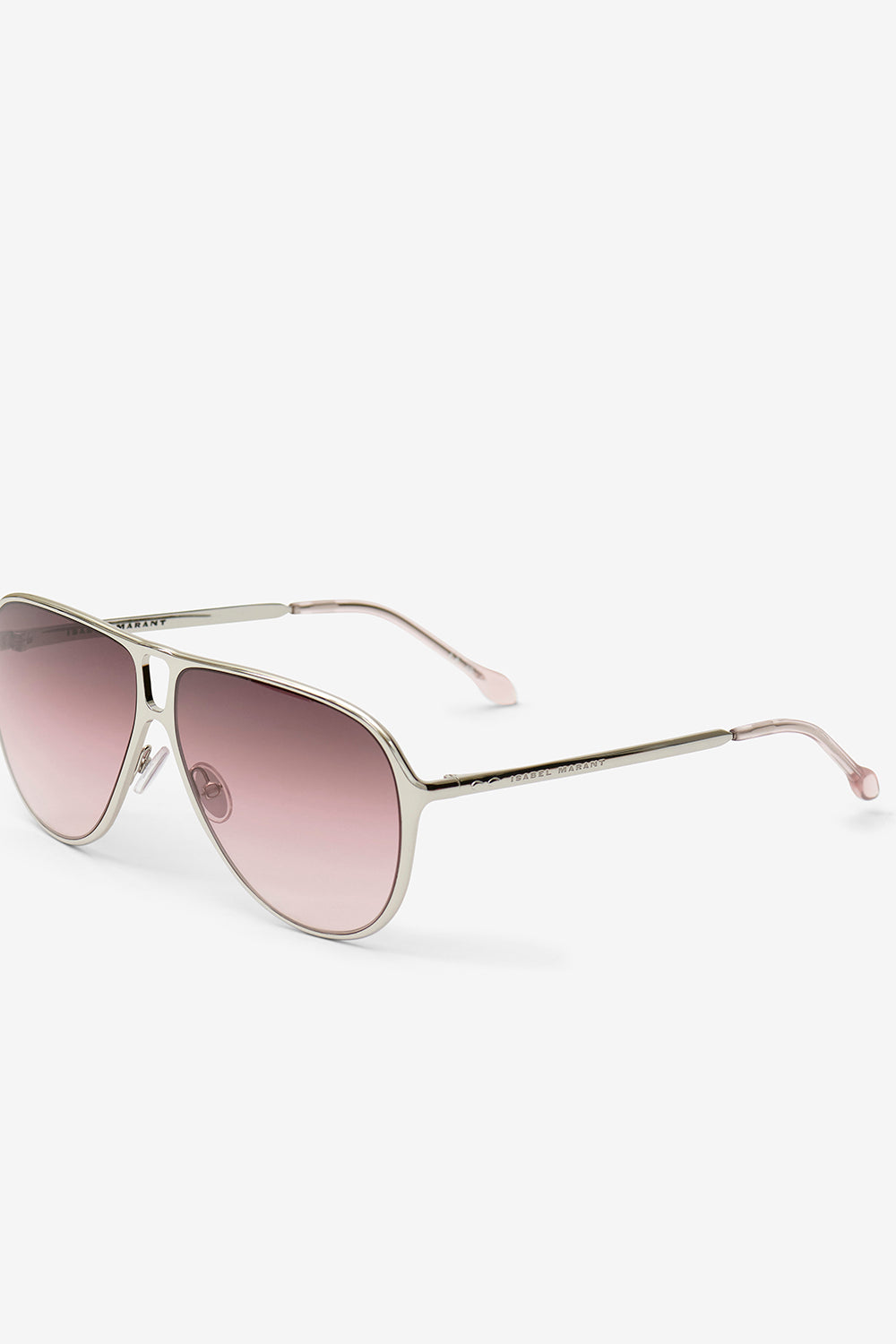 Haylo 에비에이터 선글라스 - Palladium pink - burgundy s - Woman - 3
