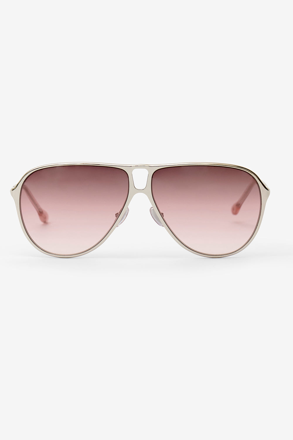 Haylo 에비에이터 선글라스 - Palladium pink - burgundy s - Woman - 1