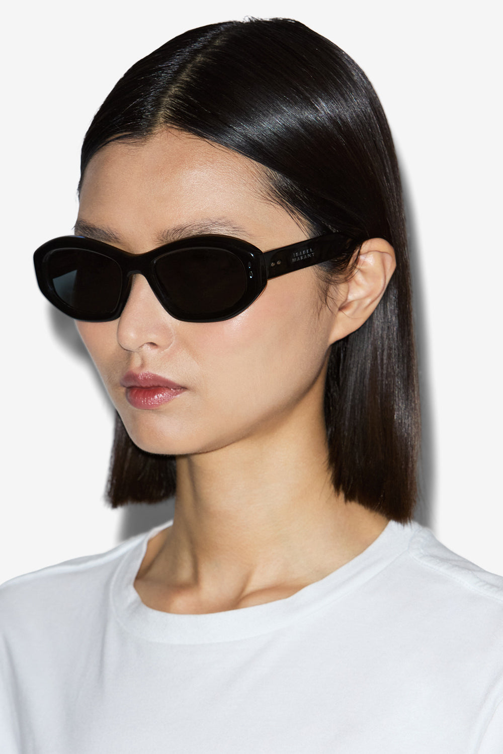 Vancy 타원형 선글라스 - Black pall-gray - Woman - 3